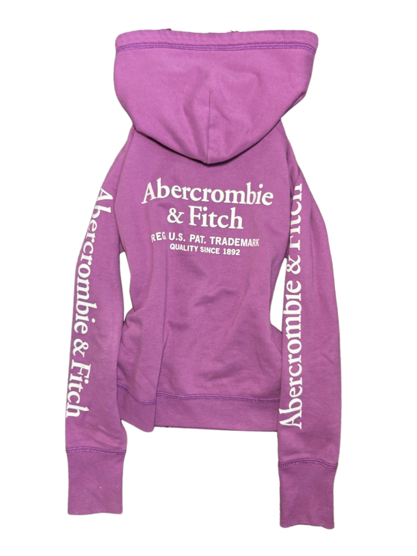 2000s Abercrombie & Fitch pink zip up hoodie