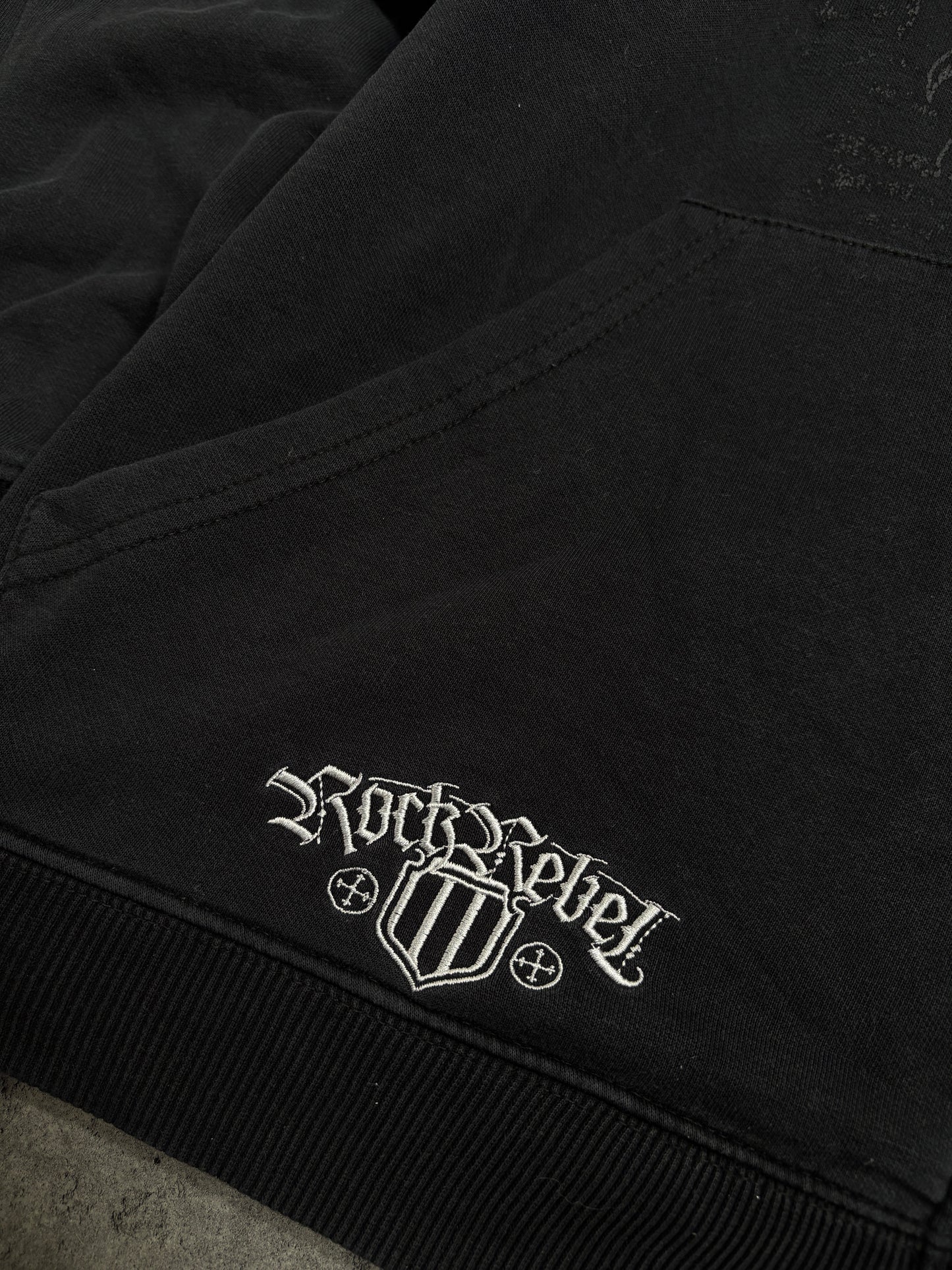 2000s Rock Rebel USA zip hoodie