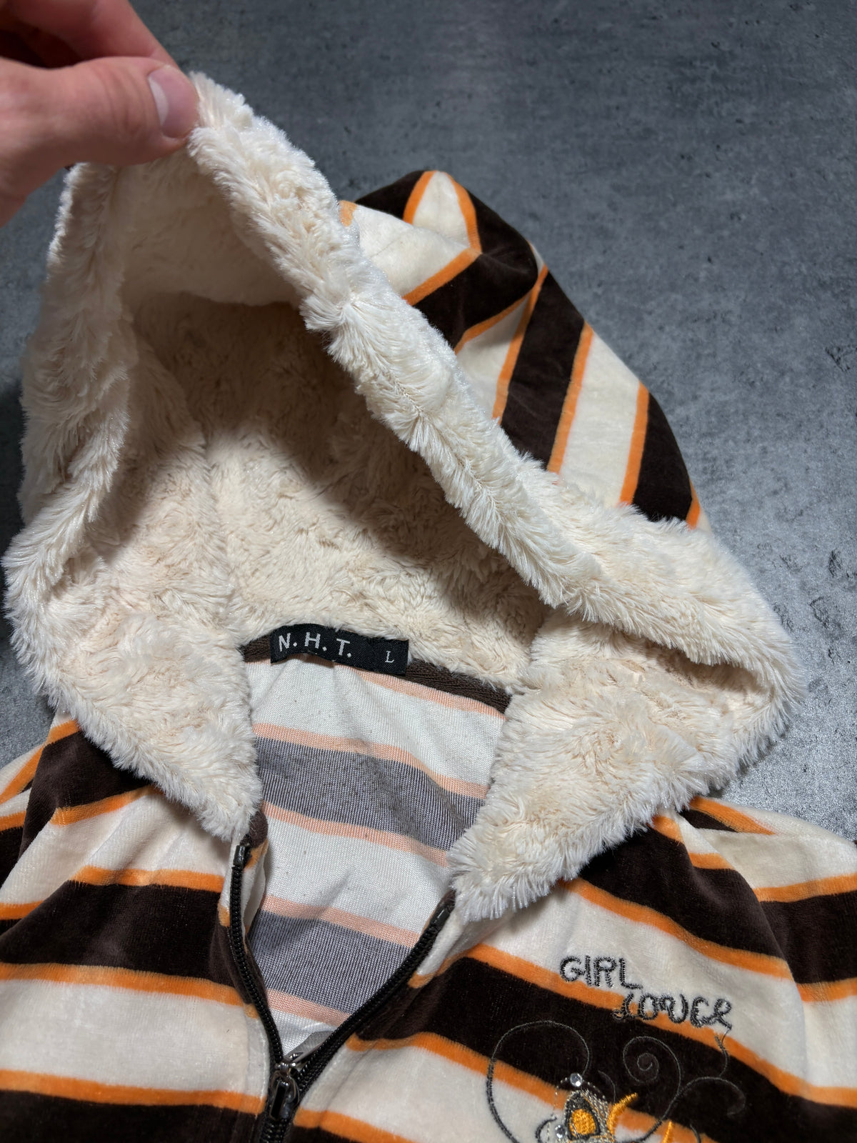 2000s Fur Velur Hoodie