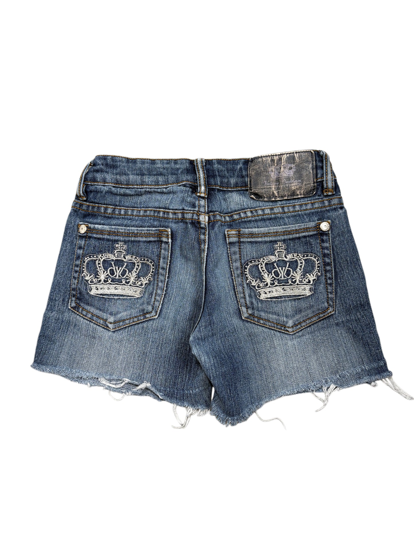 2000s Victoria Beckham by Rock Republic denim shorts