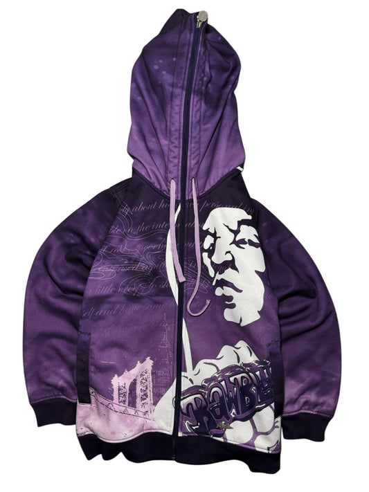 2000s Raw Blue Rap full zip hoodie *RARE*