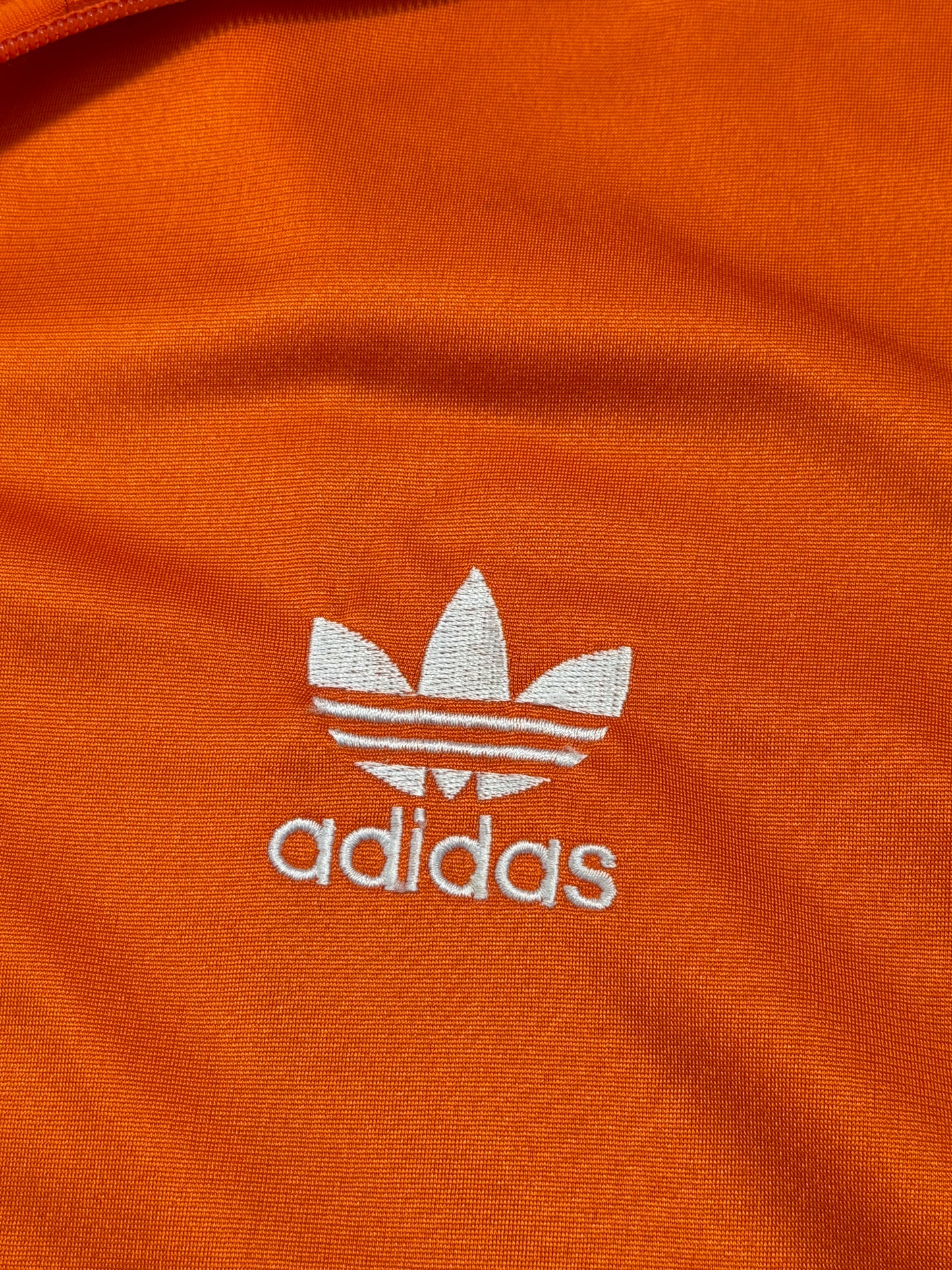 2000s Adidas zip up oversize tracksuit orange