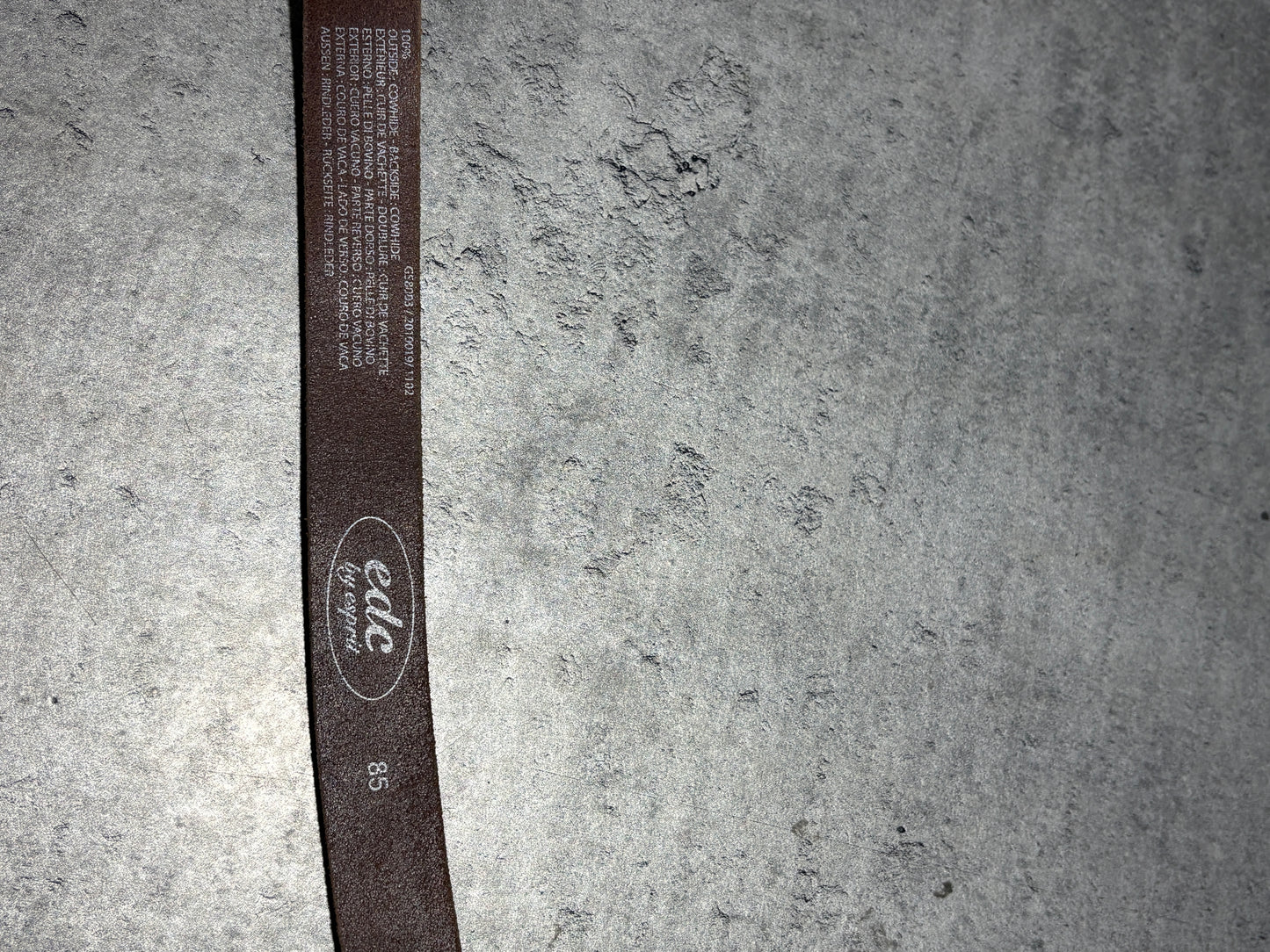 EDC by Esprit Real Leather Belt y2k pasek z prawdziwj skóry