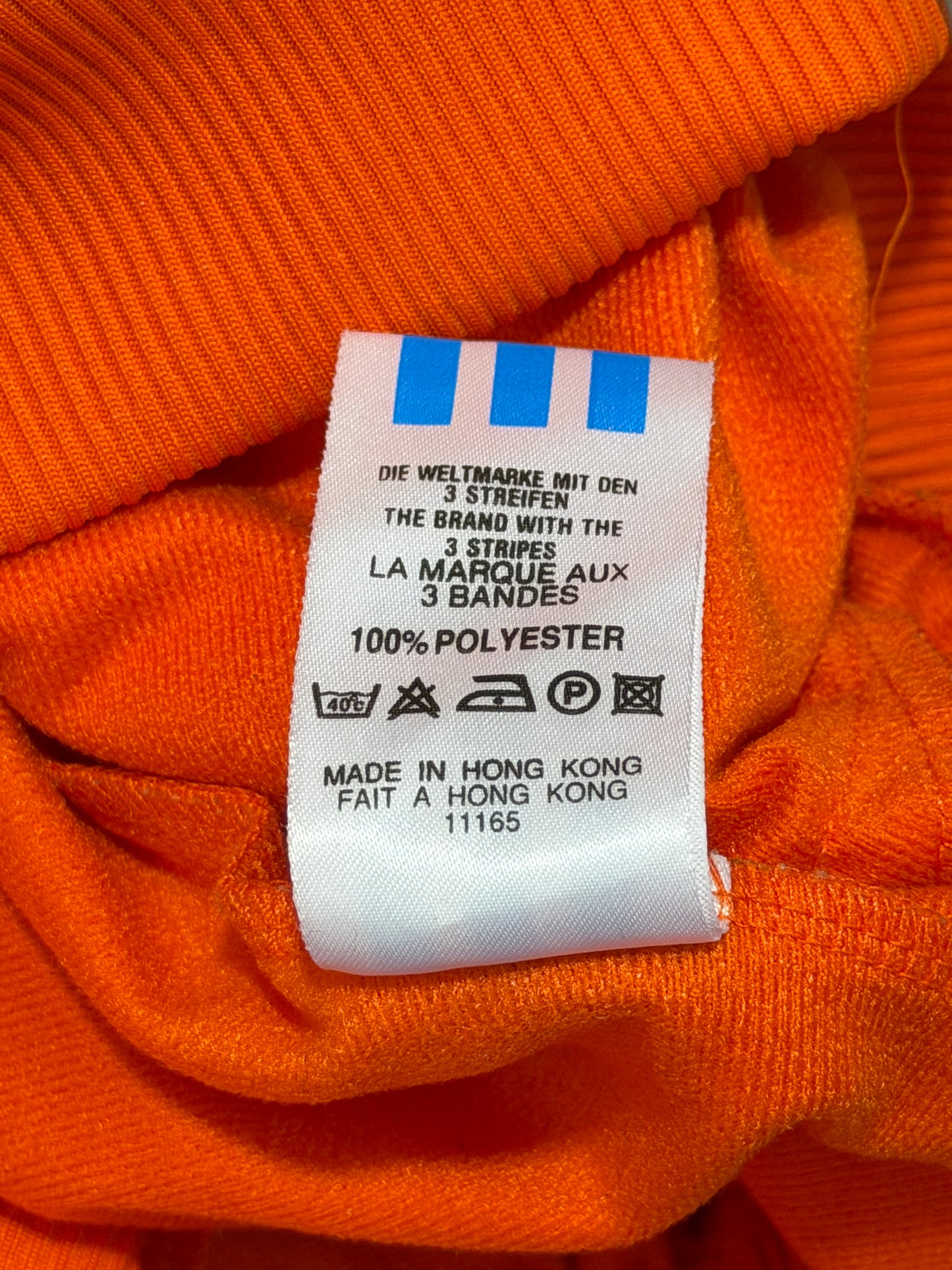 2000s Adidas zip up oversize tracksuit orange