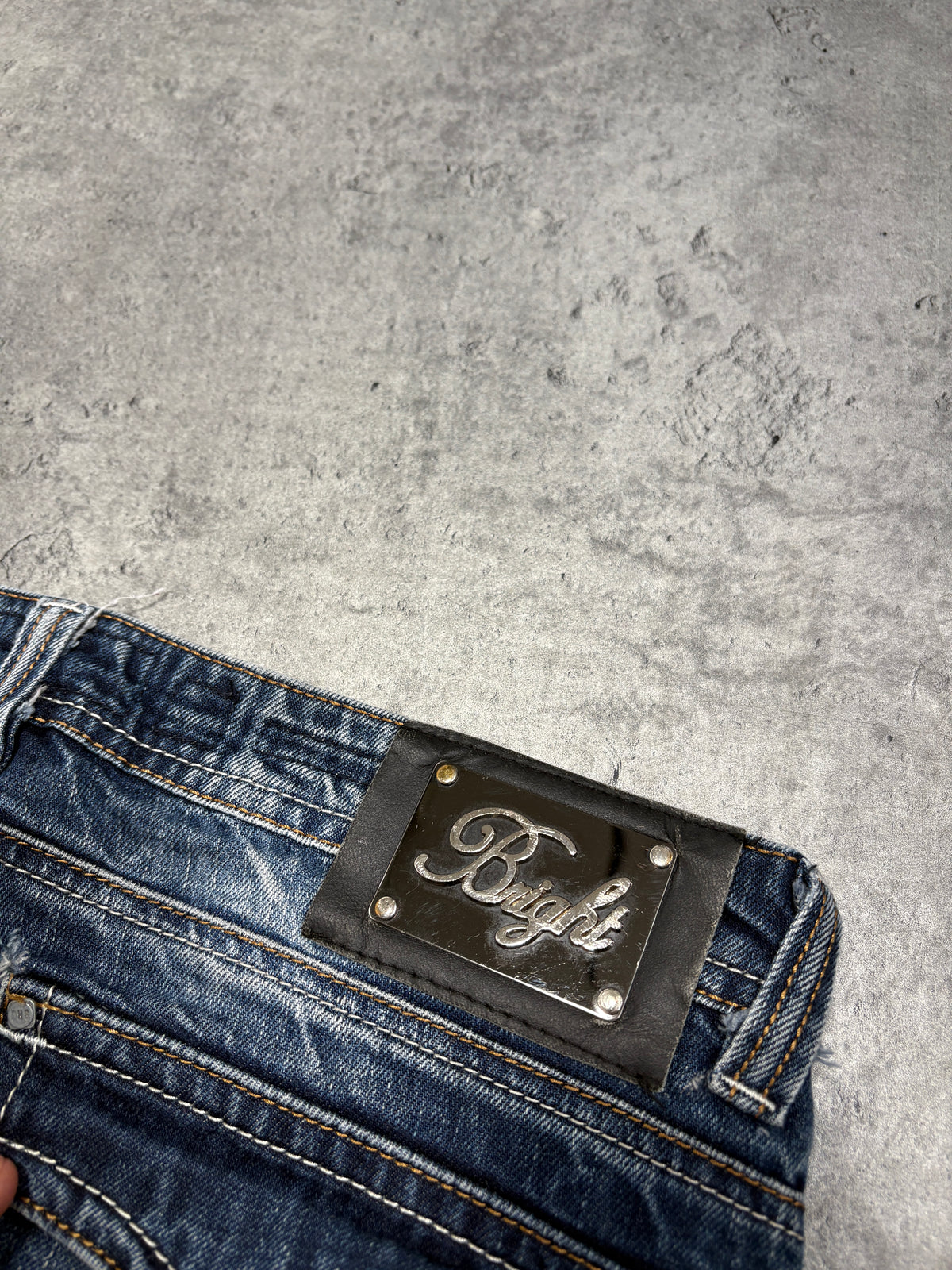 2000s Jeans Bright Y2K japan style Jeans Patchwork