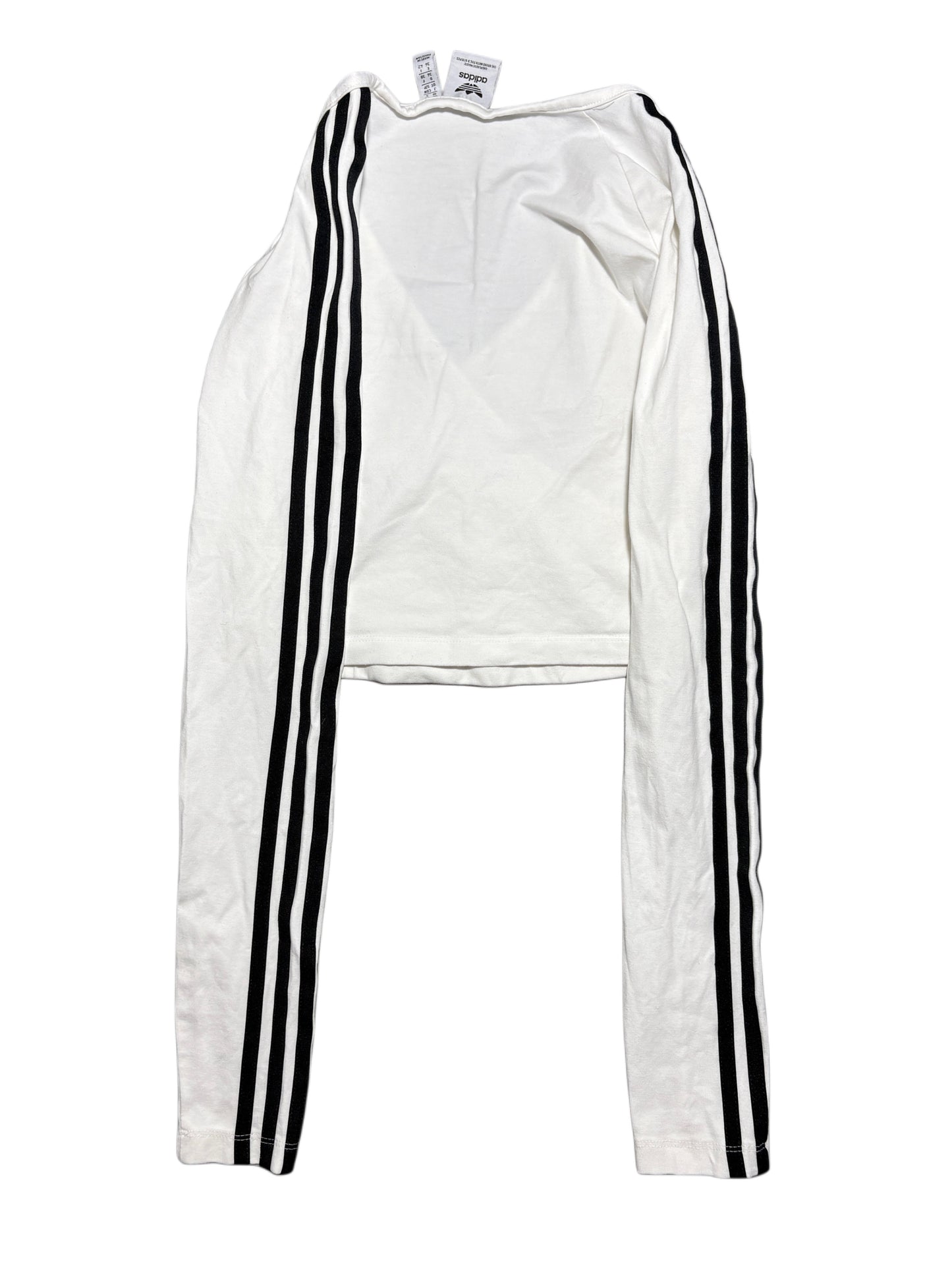 Adidas 3 stripes white longsleeve