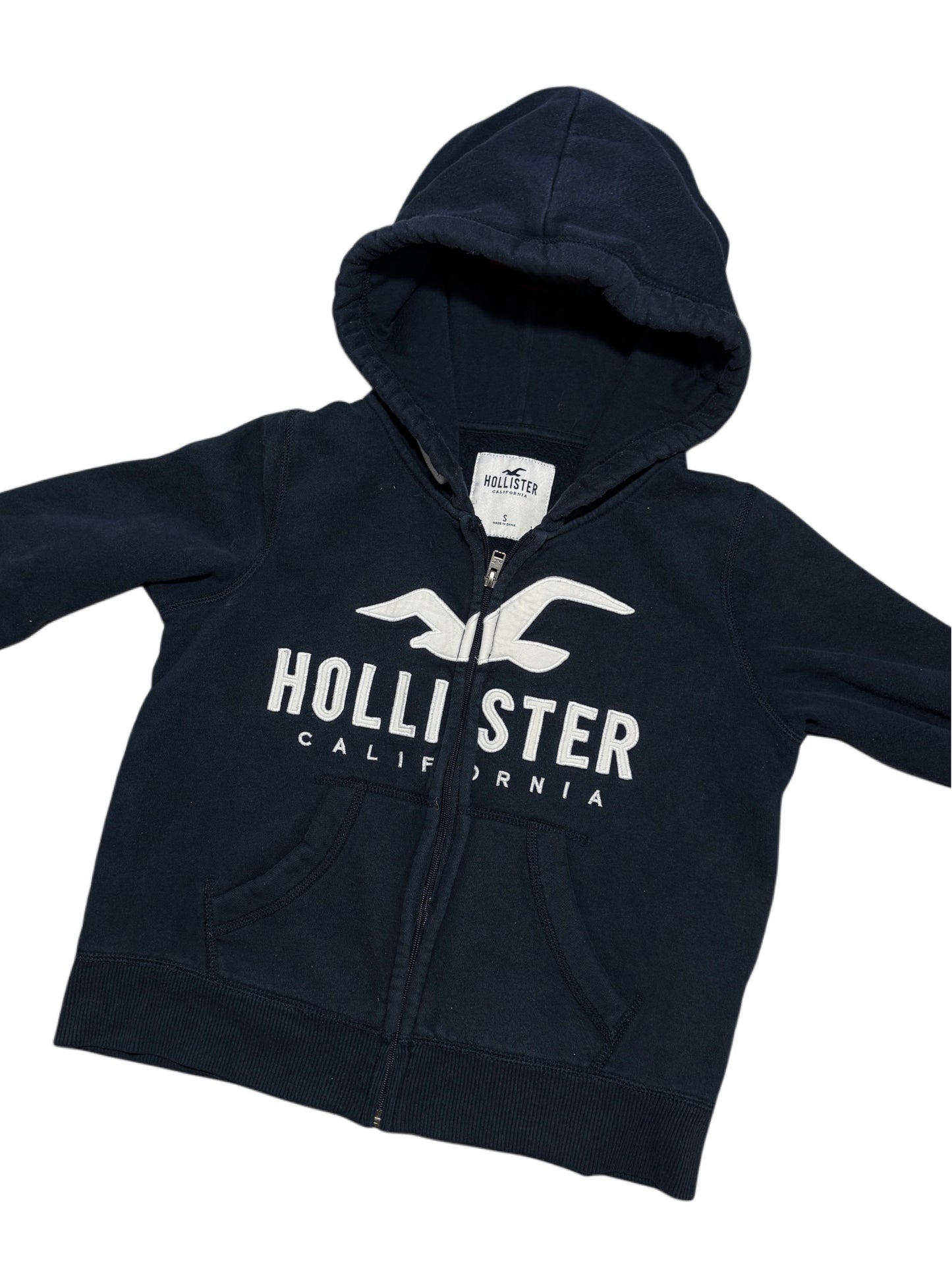 2000s Hollister zip up hoodie boxy