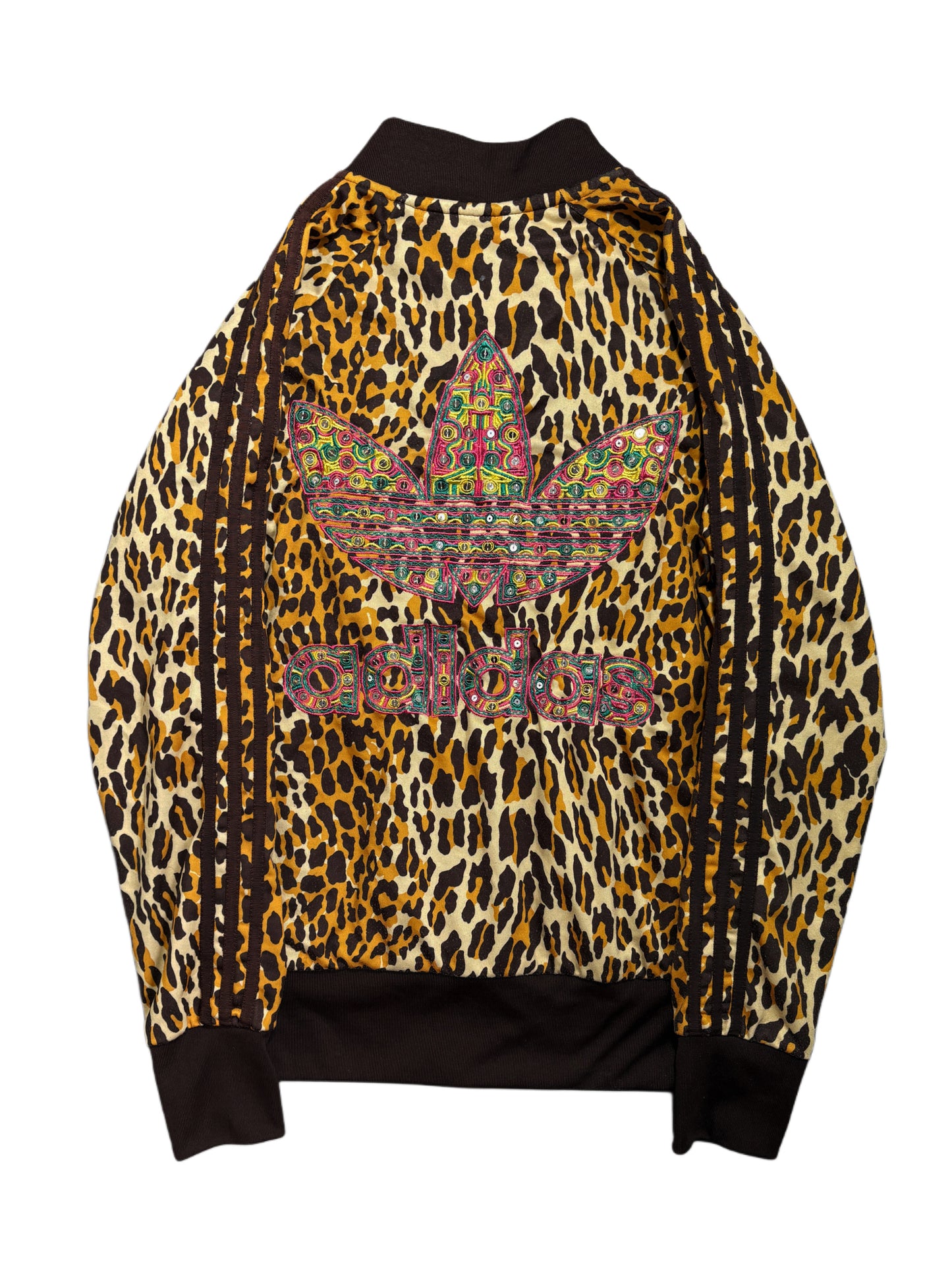 2000s Adidas Jeremy Scott Leopard zip up hoodie *RARE* 2015y
