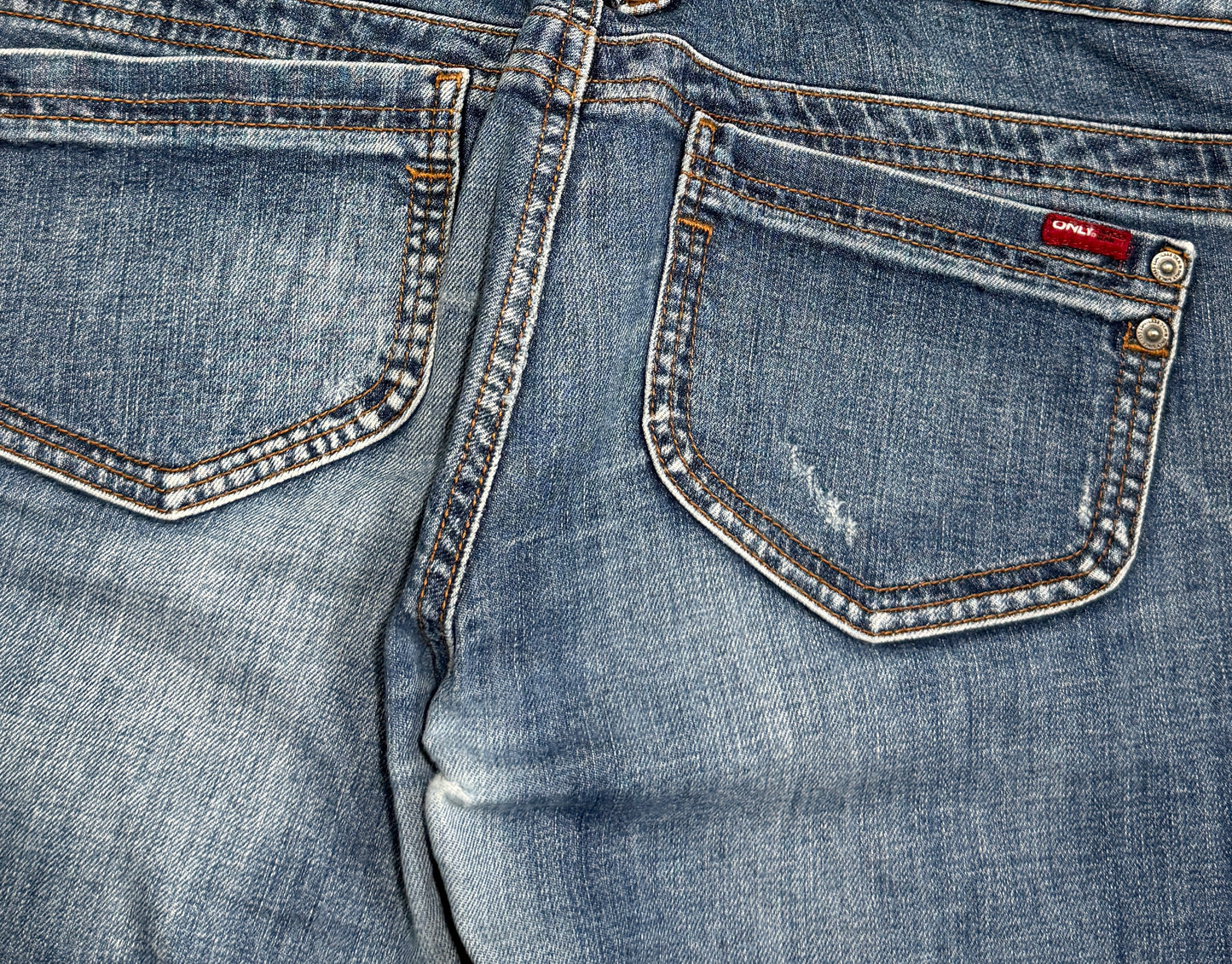 2000s Low Waist Washed Jeans