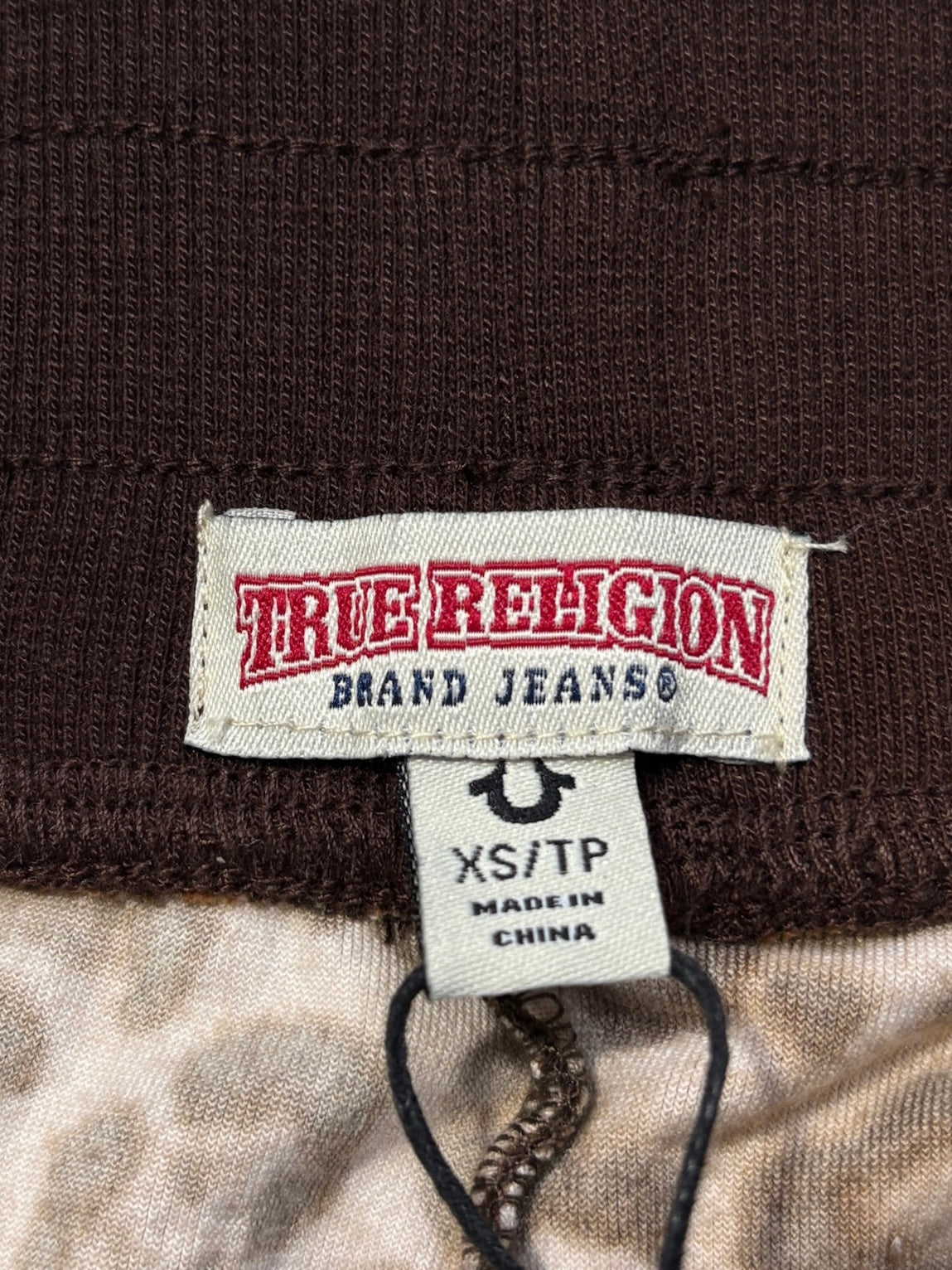 True Religion leopard flare welur pants brand new