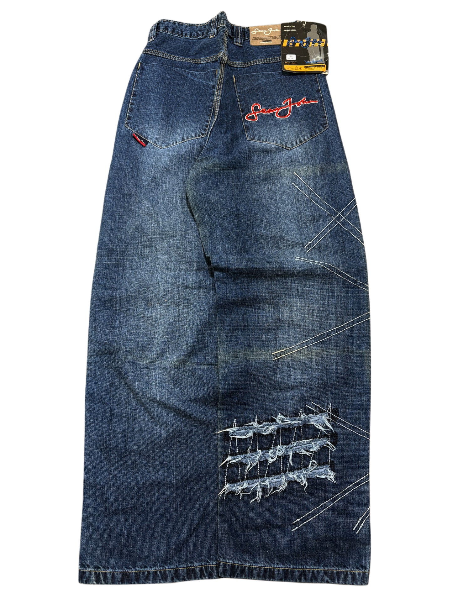 2000s Sean John distressed baggy Jeans