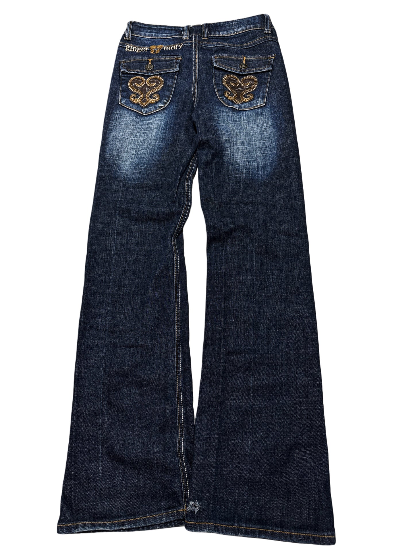 2000s Flare gingermary low rise vintage jeans
