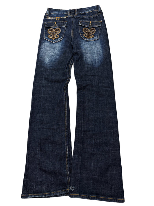 2000s Flare gingermary low rise vintage jeans