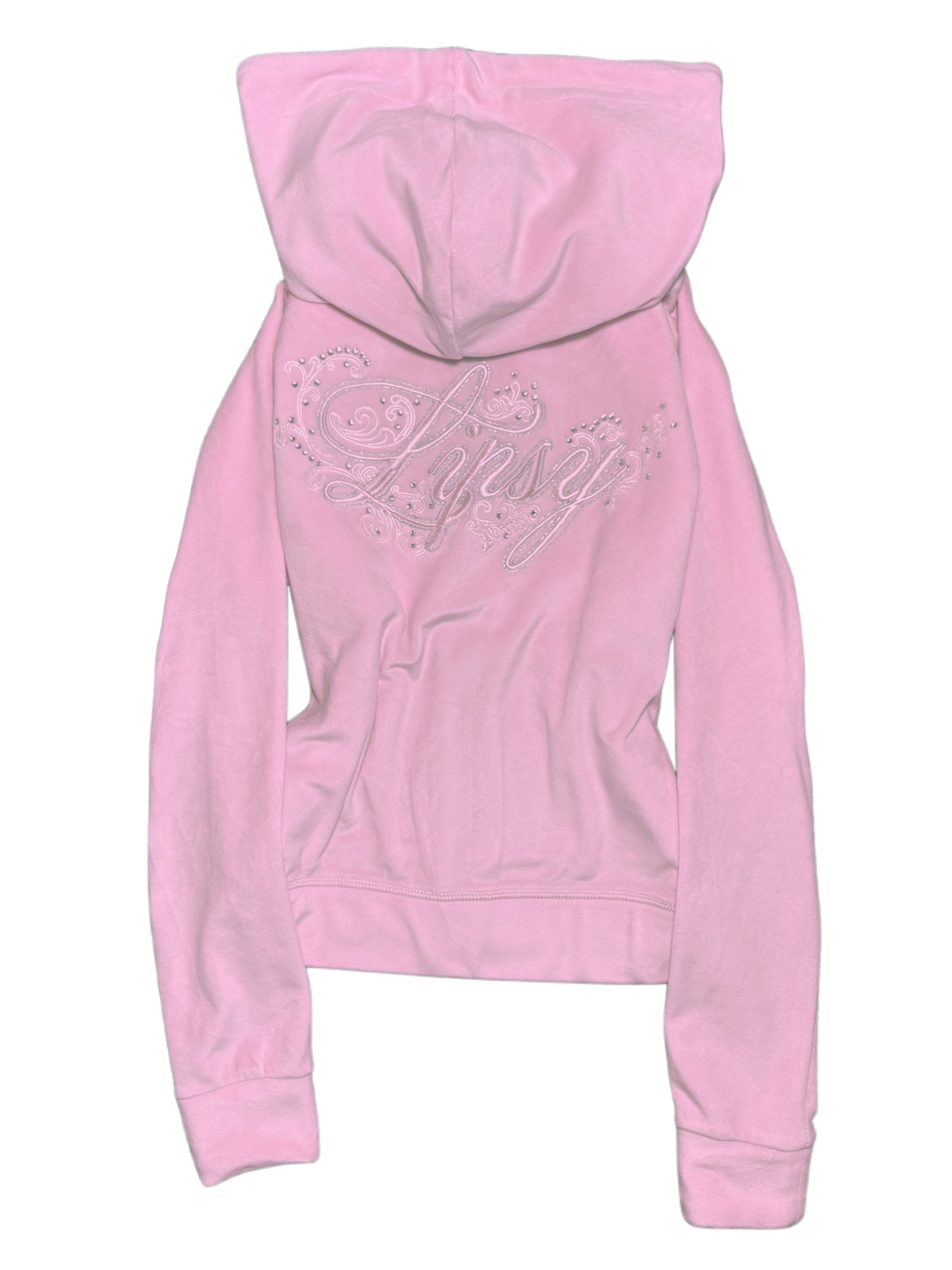2000s Lipsy london welur zip up hoodie welurowa  bluza Juicy vibe