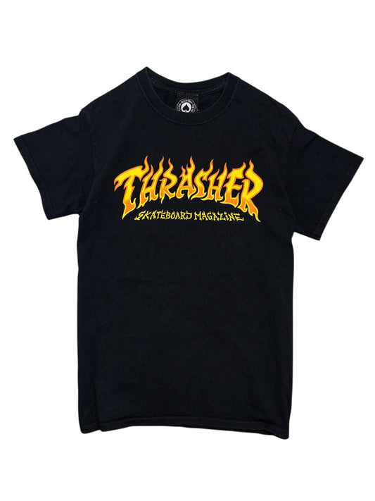 2000s Thrasher black t-shirt skate