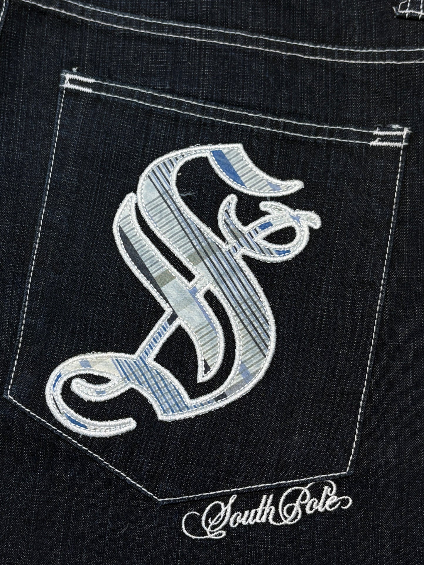 2000s *RARE* SOUTHPOLE BLUE TAB BAGGY JEANS