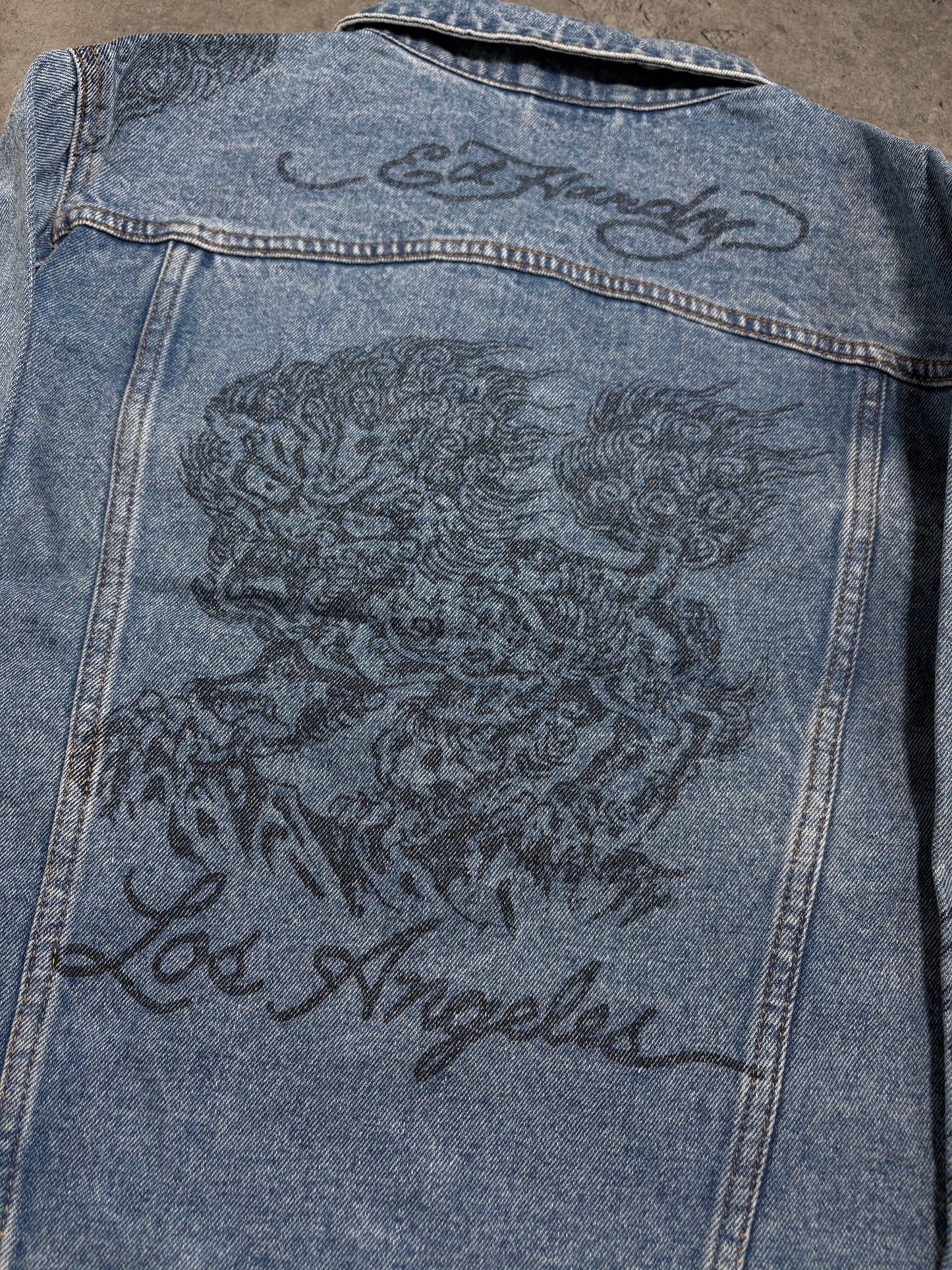 Ed Hardy Denim Jeans Jacket Kurtka Jeansowa