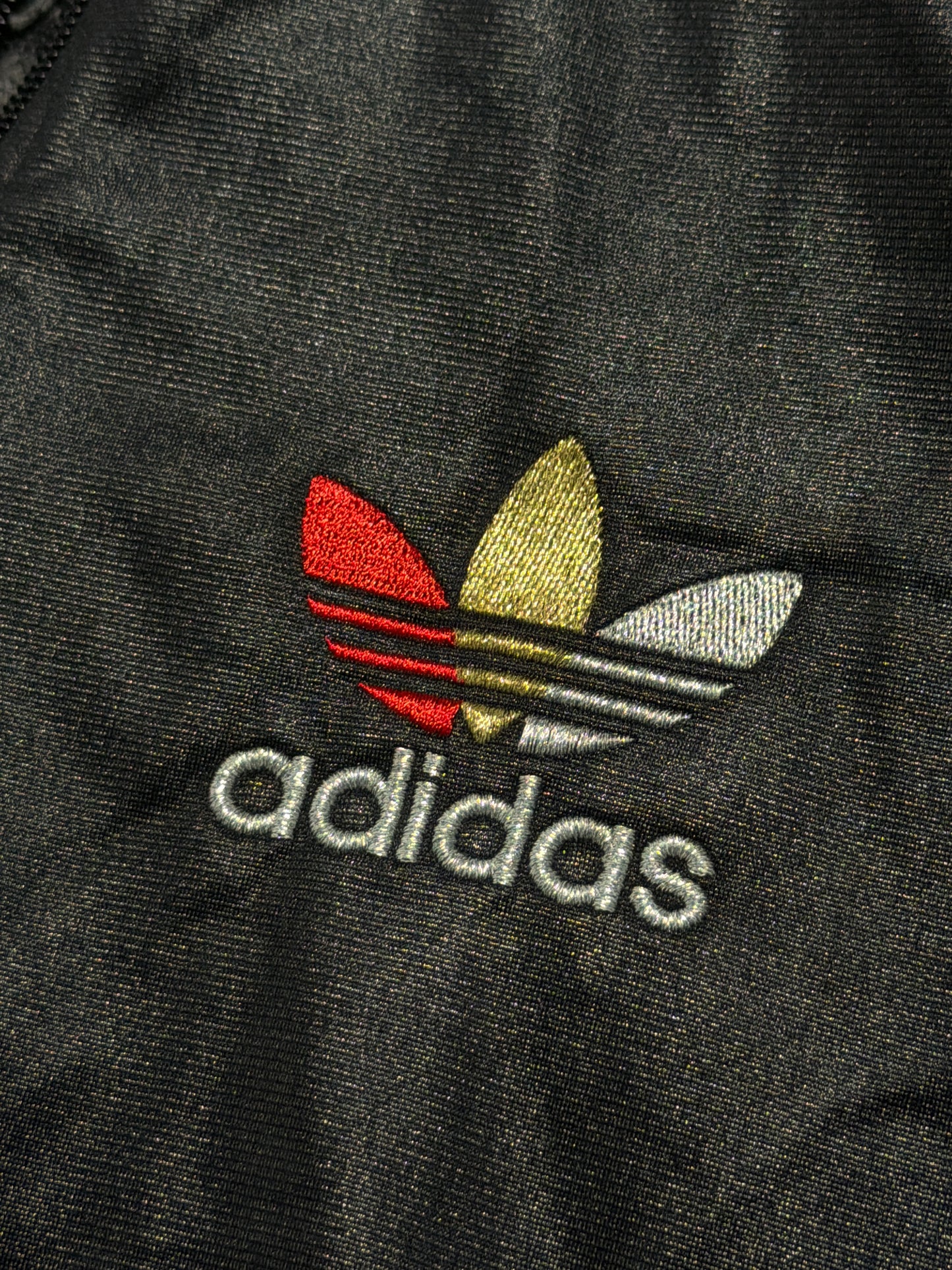 2000s Adidas Chile 62 zip up tracksuit oversize black  *2010*rok*