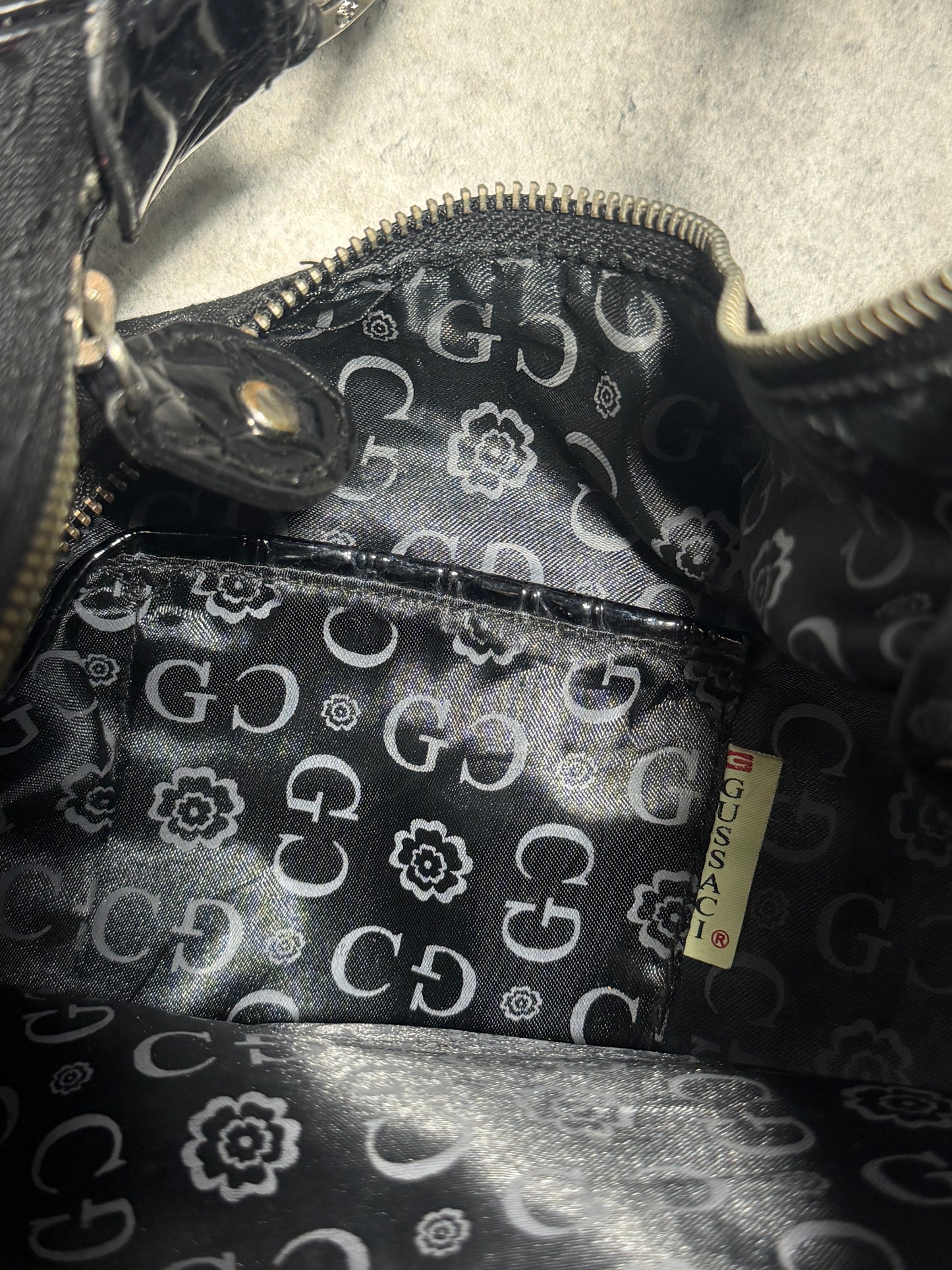 2000s Gussaci Black Bag