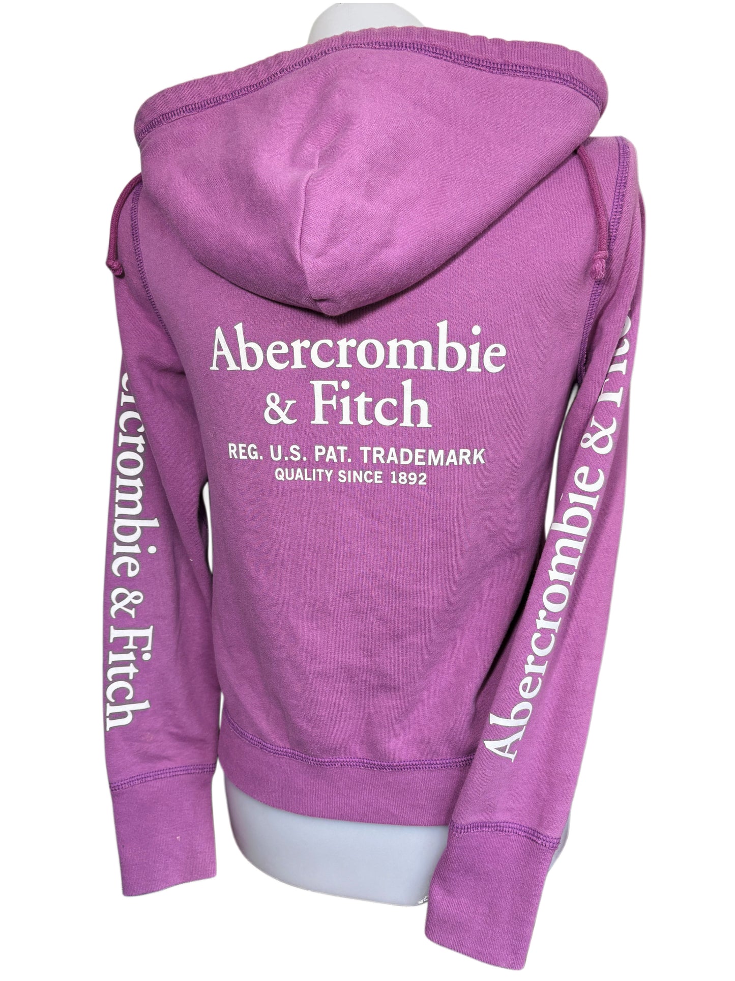 2000s Abercrombie & Fitch pink zip up hoodie
