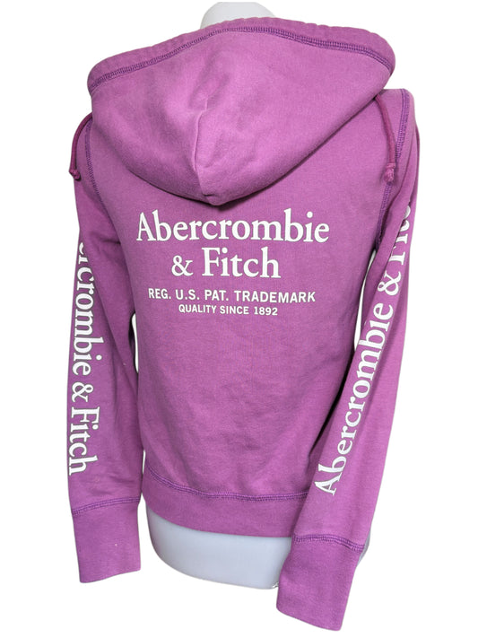 2000s Abercrombie & Fitch pink zip up hoodie