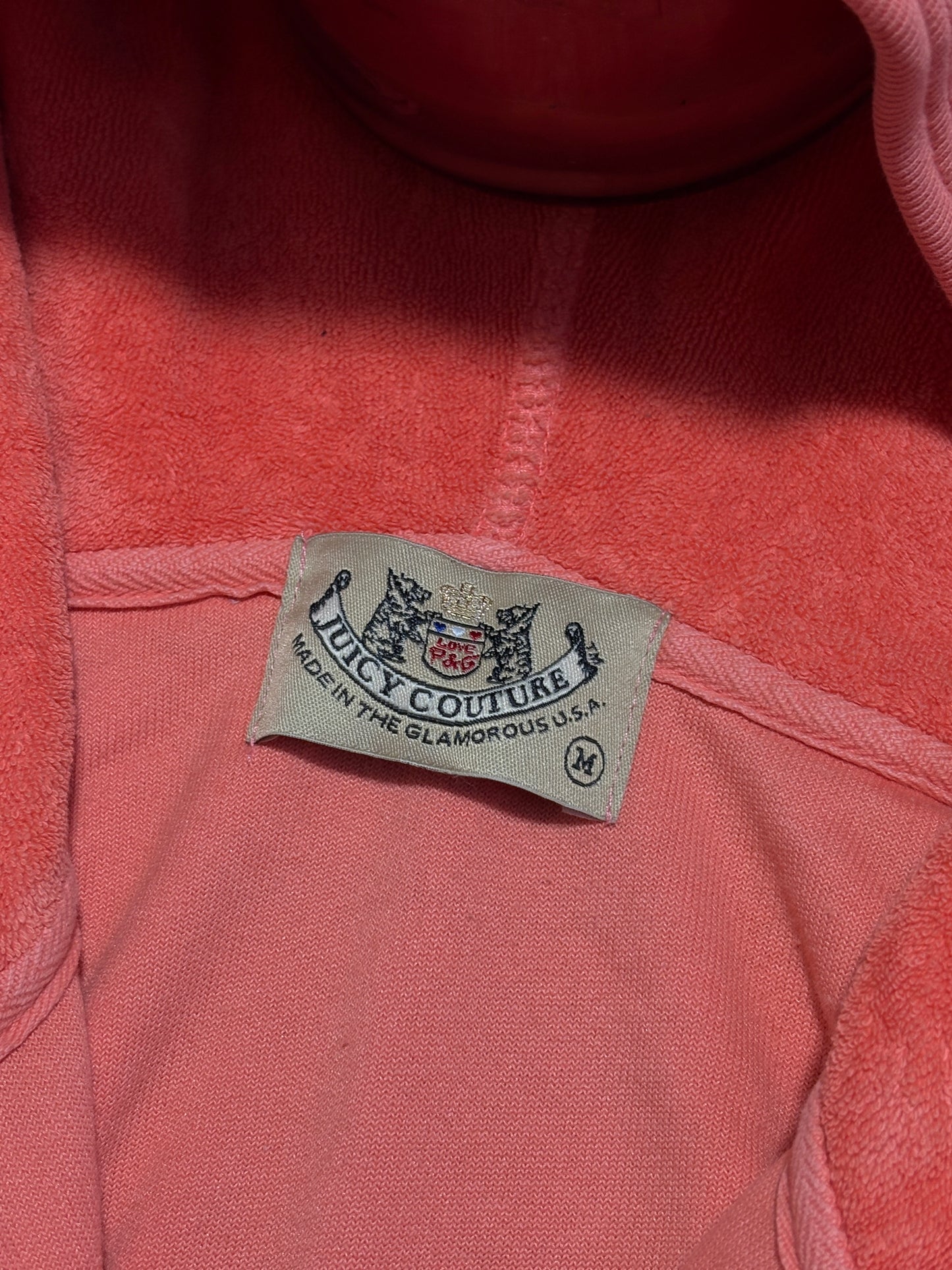 2000s Juicy Couture Welur Zip Up Hoodie