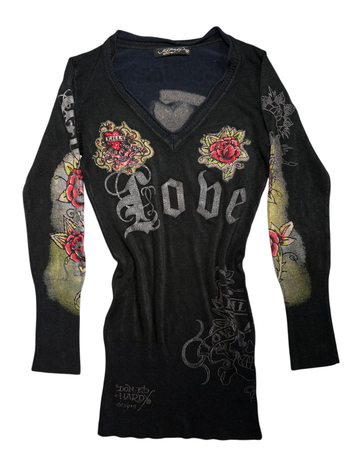 2000s Ed Hardy dress sukienka