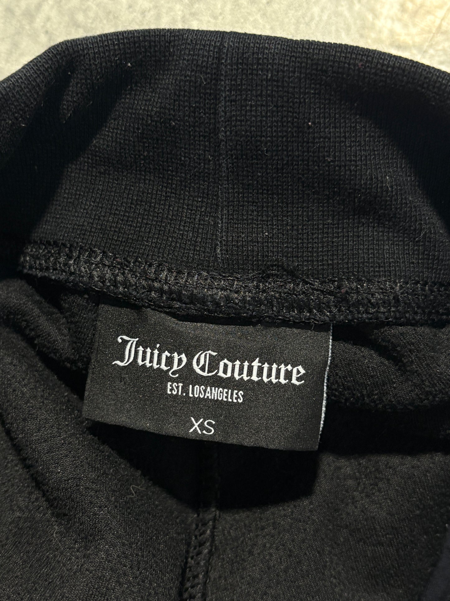 Juicy Couture welur black rhinestones pants