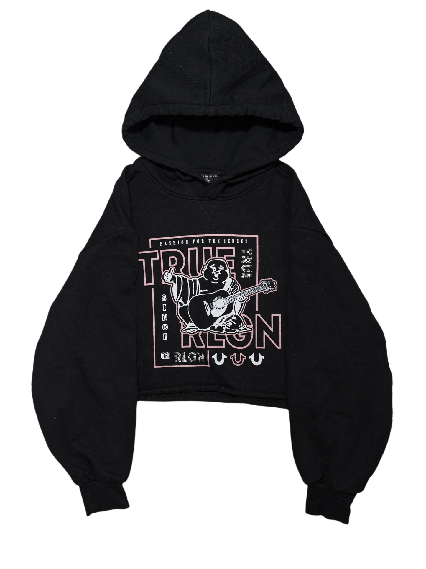 2000s True Religion cropped hoodie