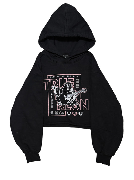 2000s True Religion cropped hoodie