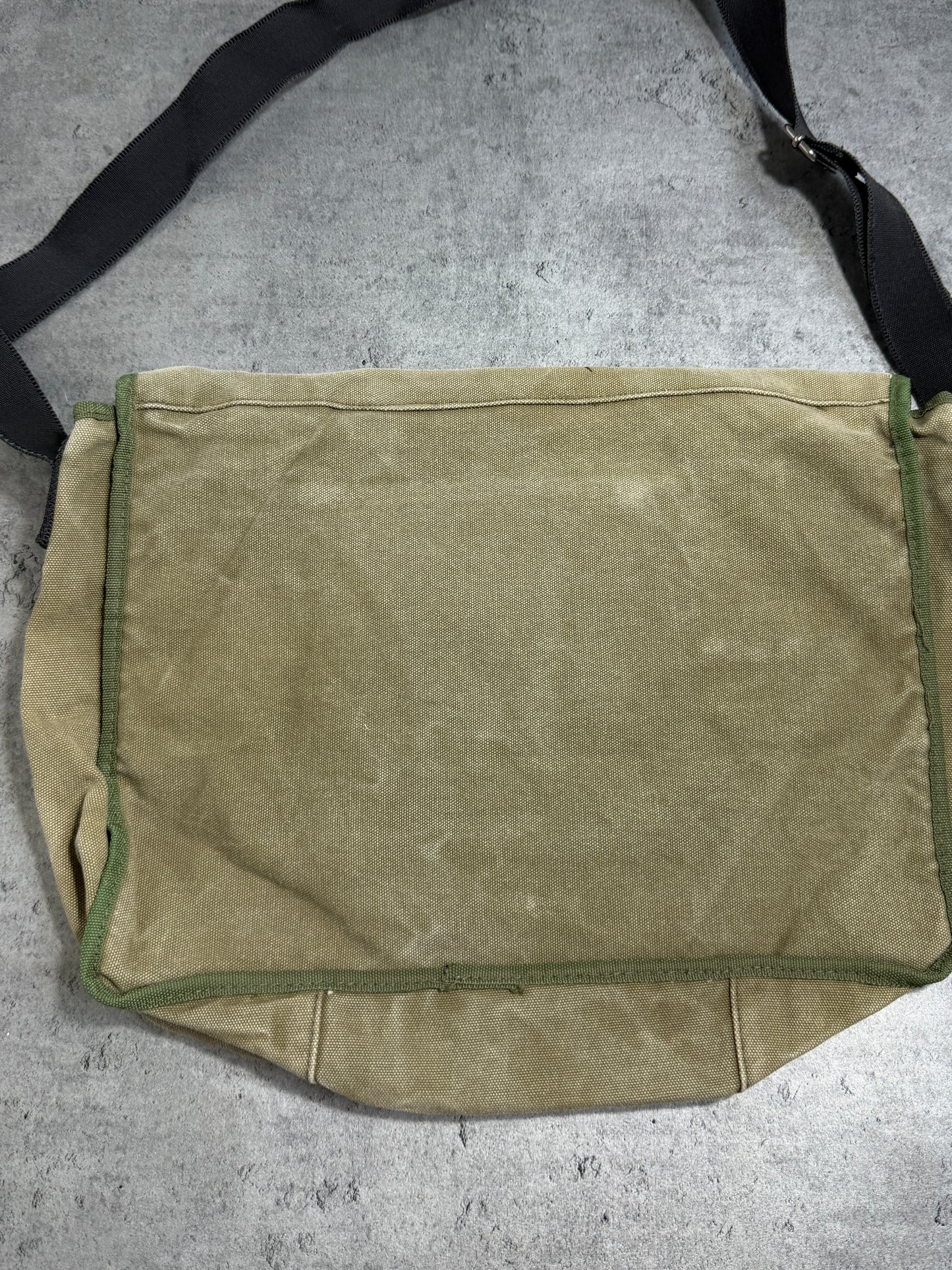 2000s Ed Hardy Khaki Washed Bag