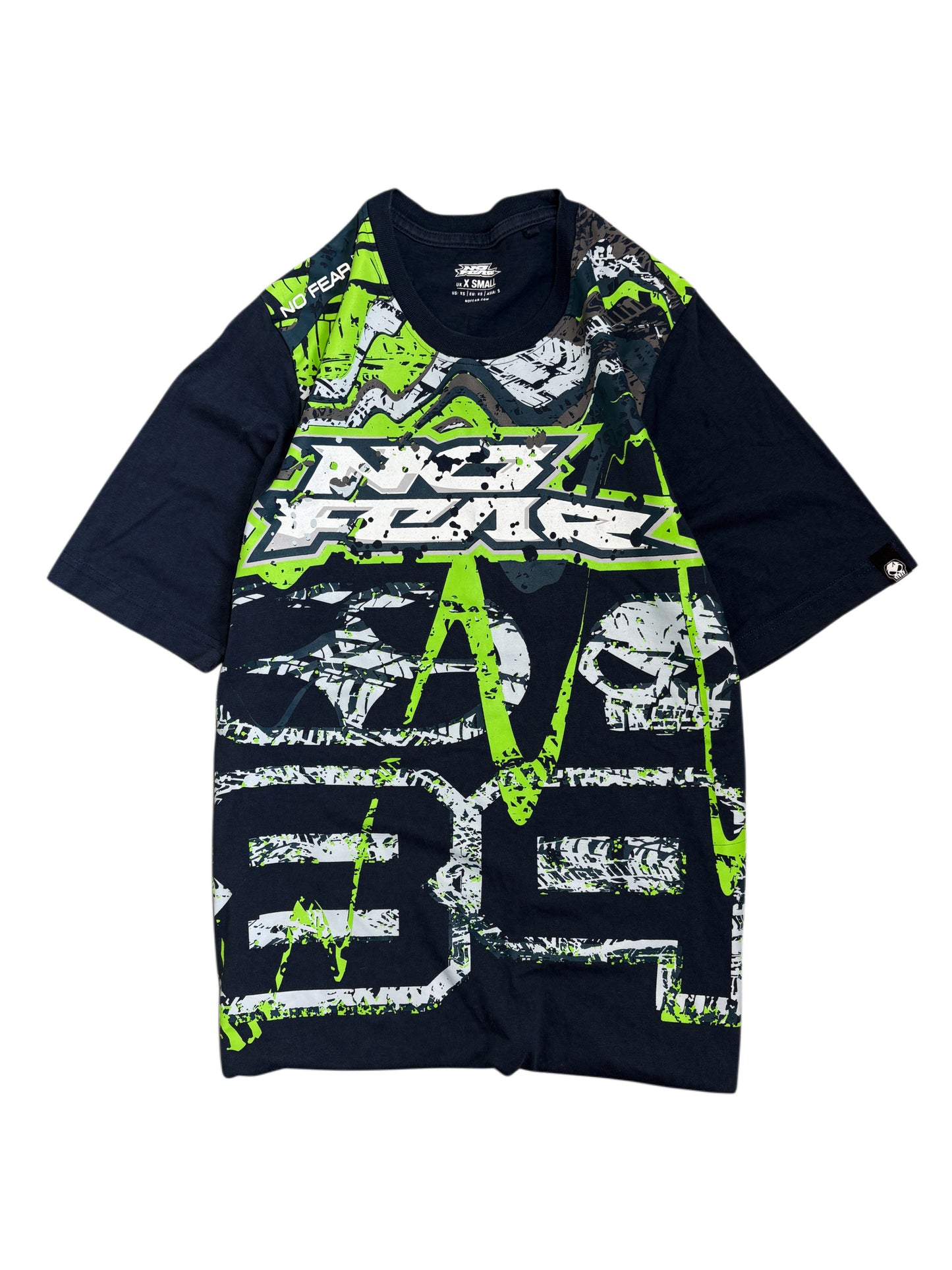 2000s No Fear Skull T-shirt