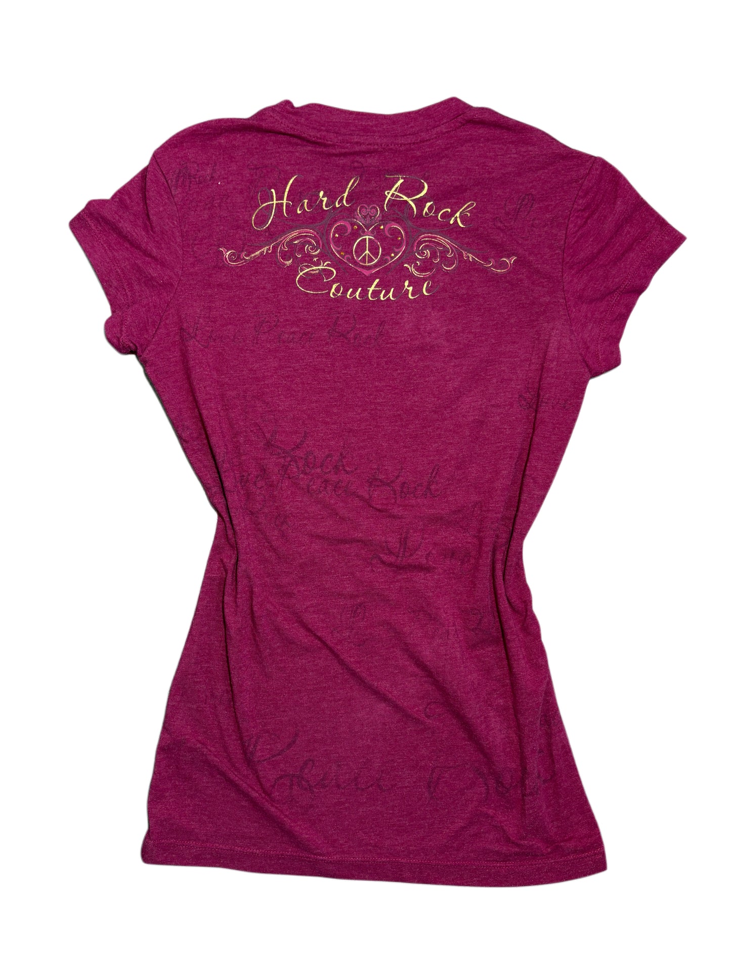 2000s Hard Rock Cafe pink tee