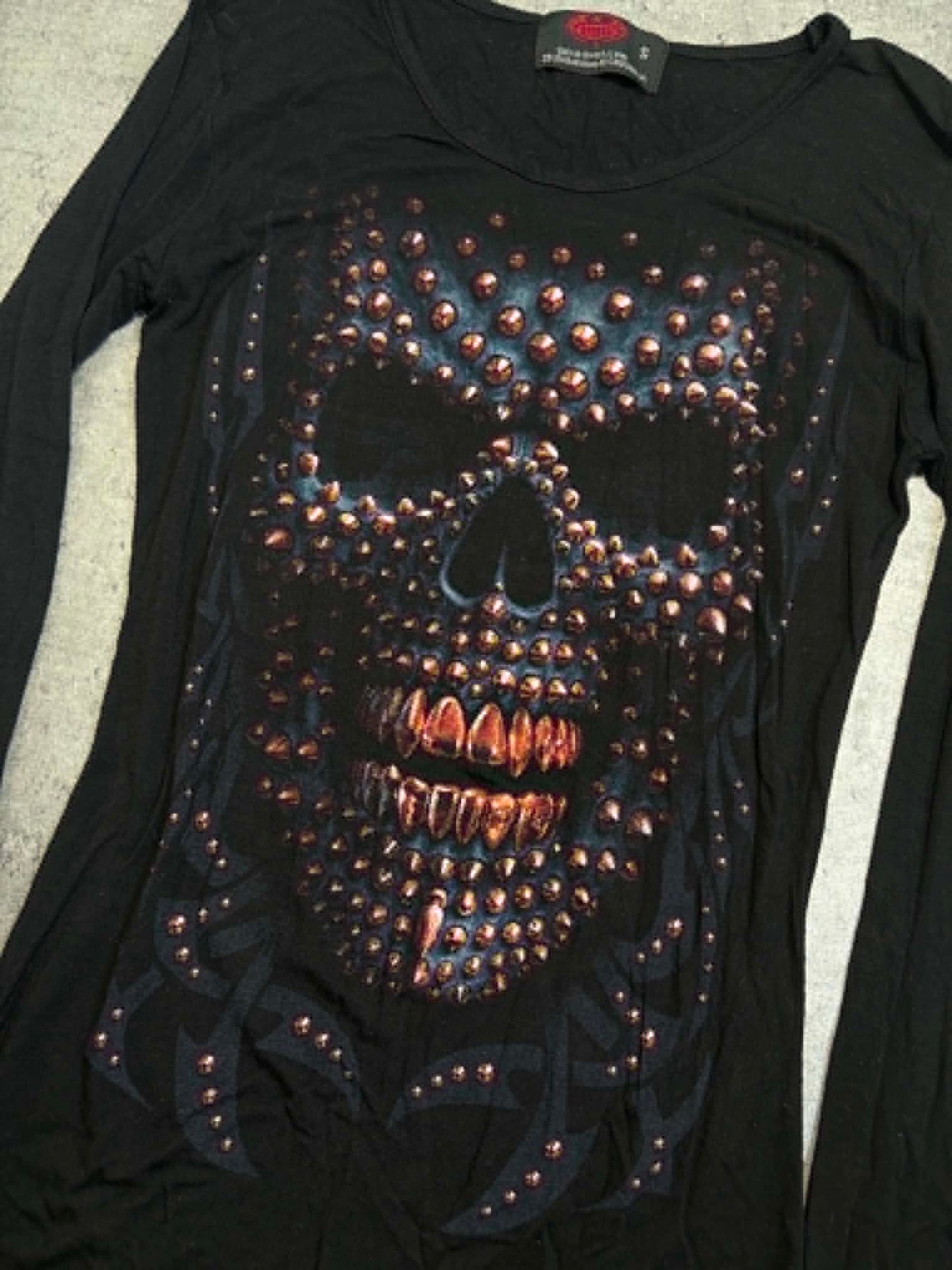 2000s Spiral Skull Mini Skirt