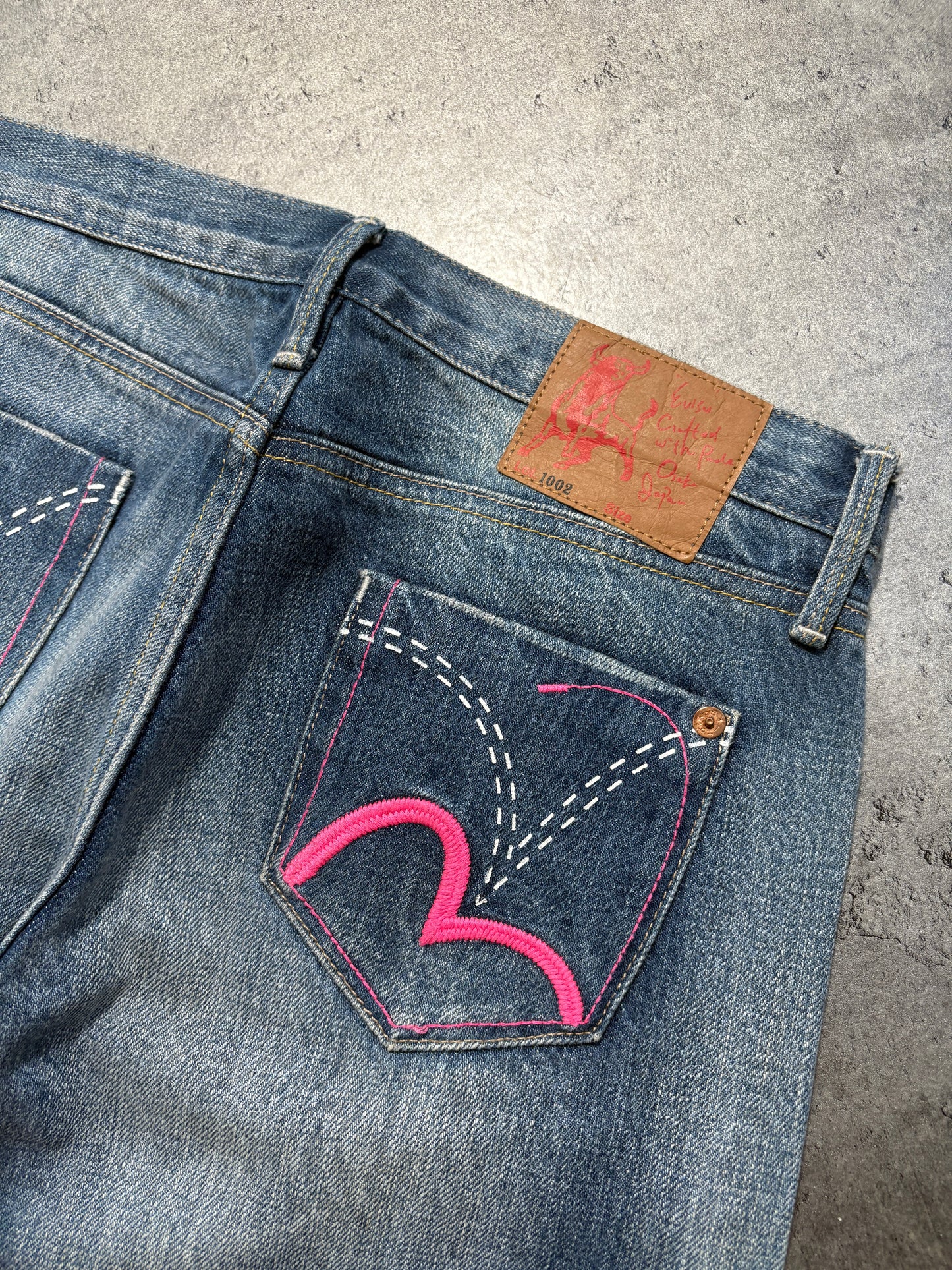 2000s Evisu selvegde denim jeans y2k