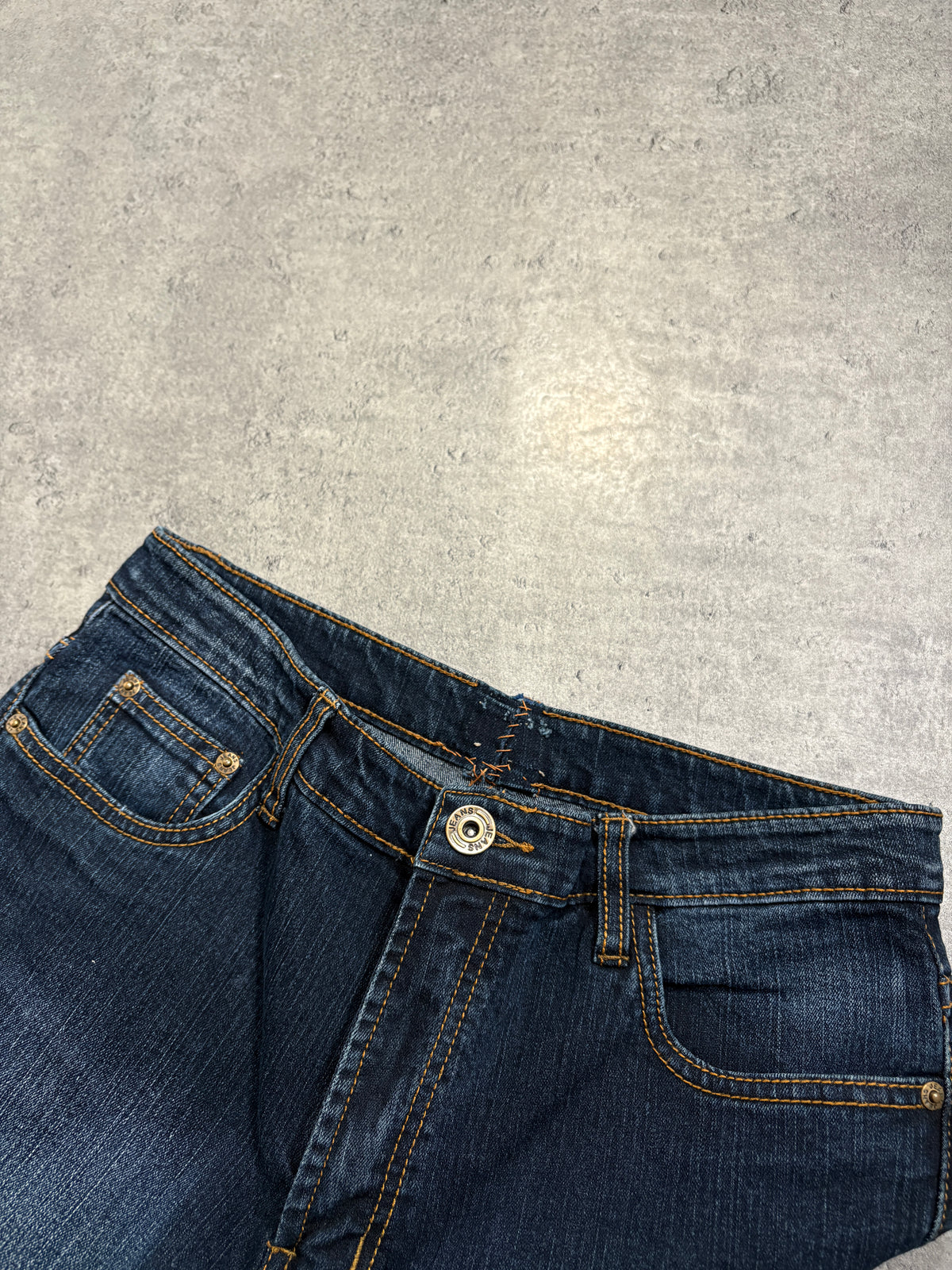 2000s Flared Jeans Washed Y2K