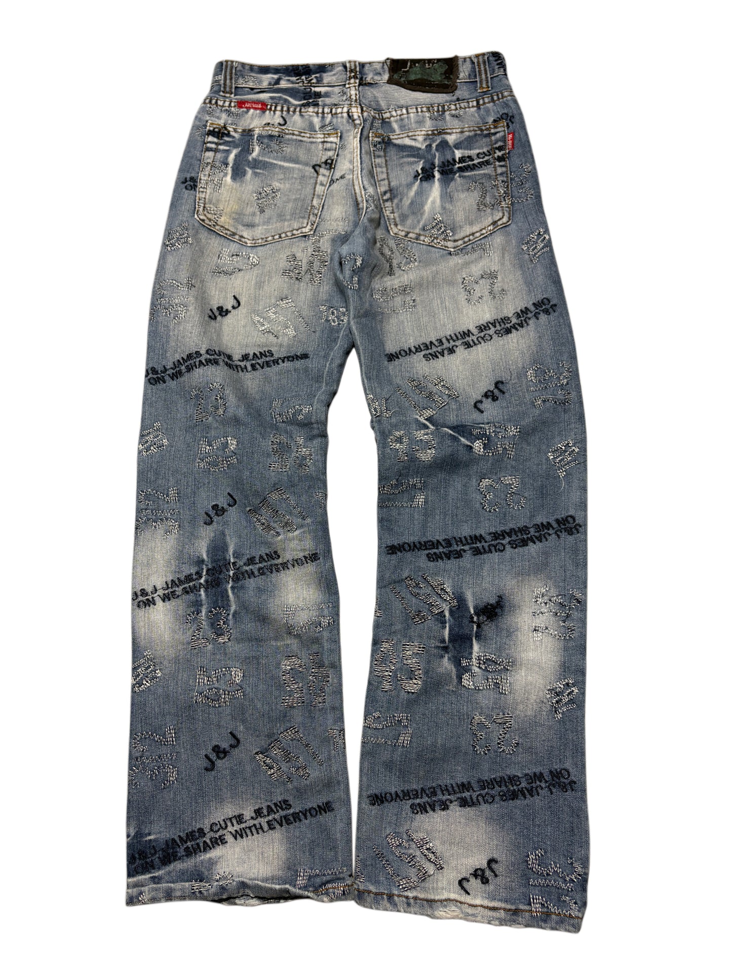 2000s Y2K Embroidery Jeans