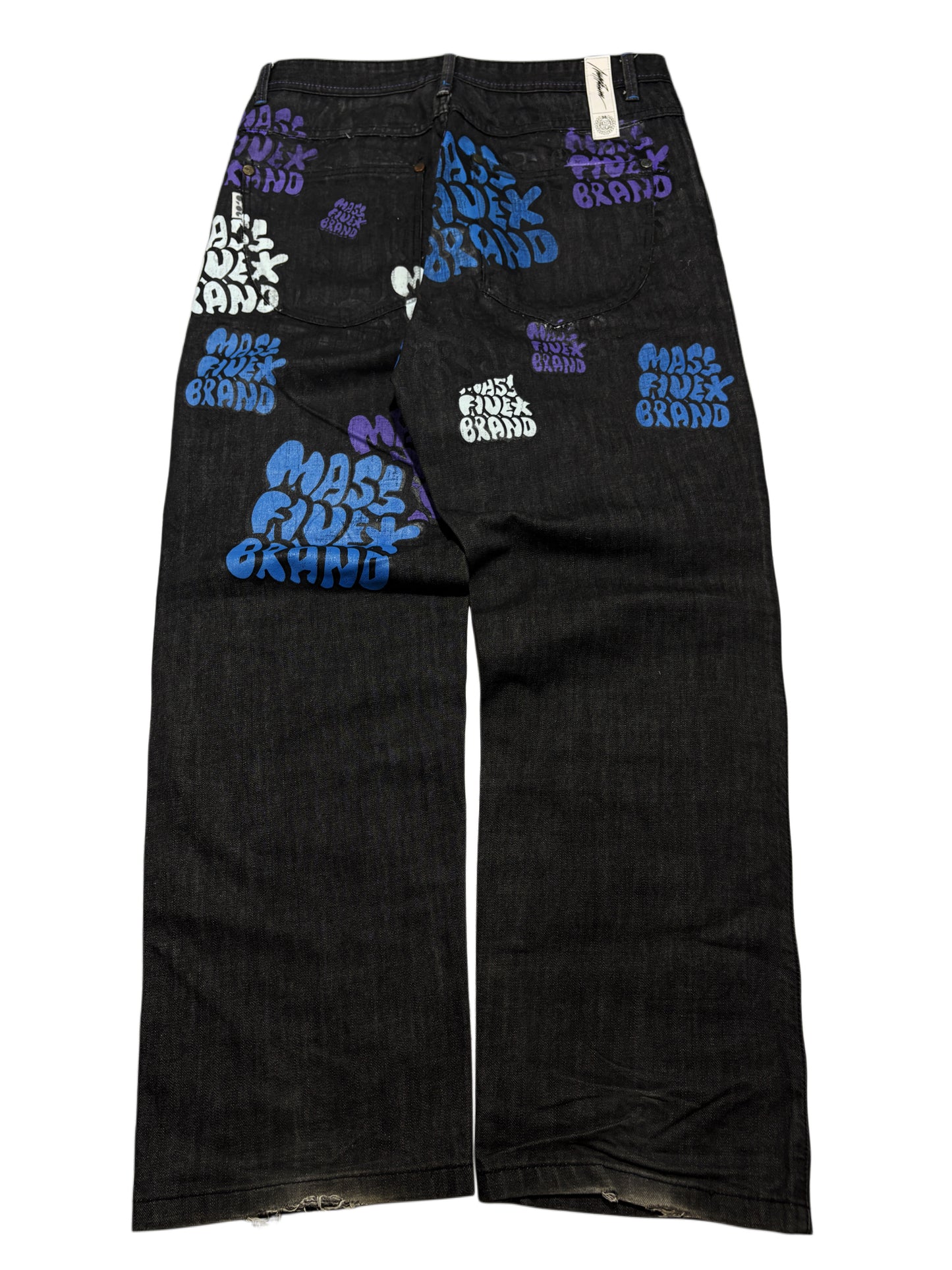2000s Mass Denim graffiti baggy  jeans OG POLSKA MARKA