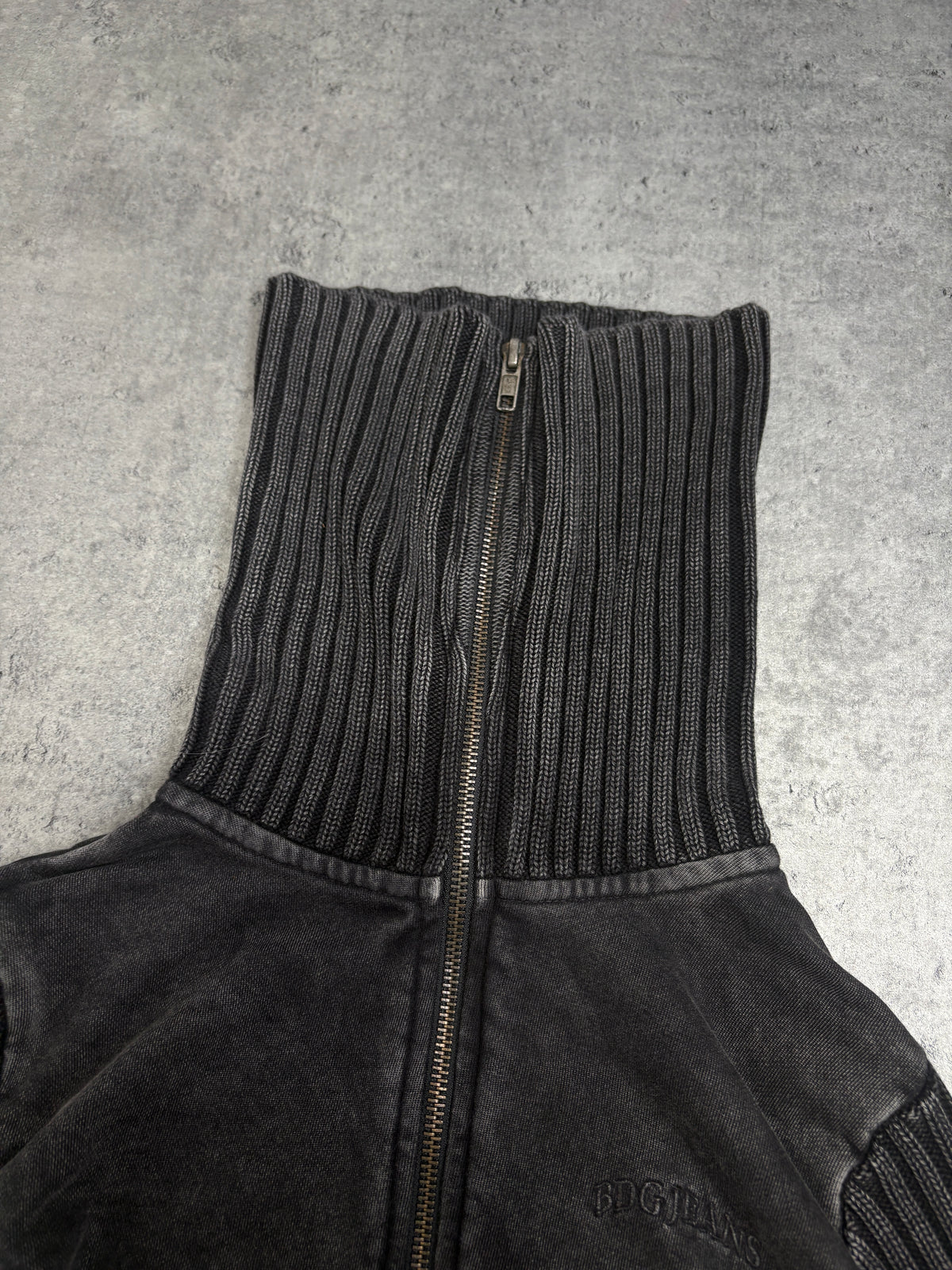 BDG washed zip sweater