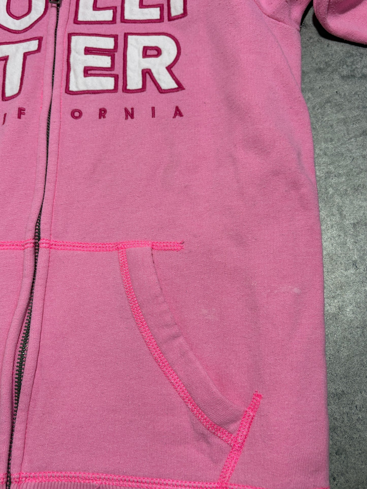 2000s Hollister zip up hoodie pink