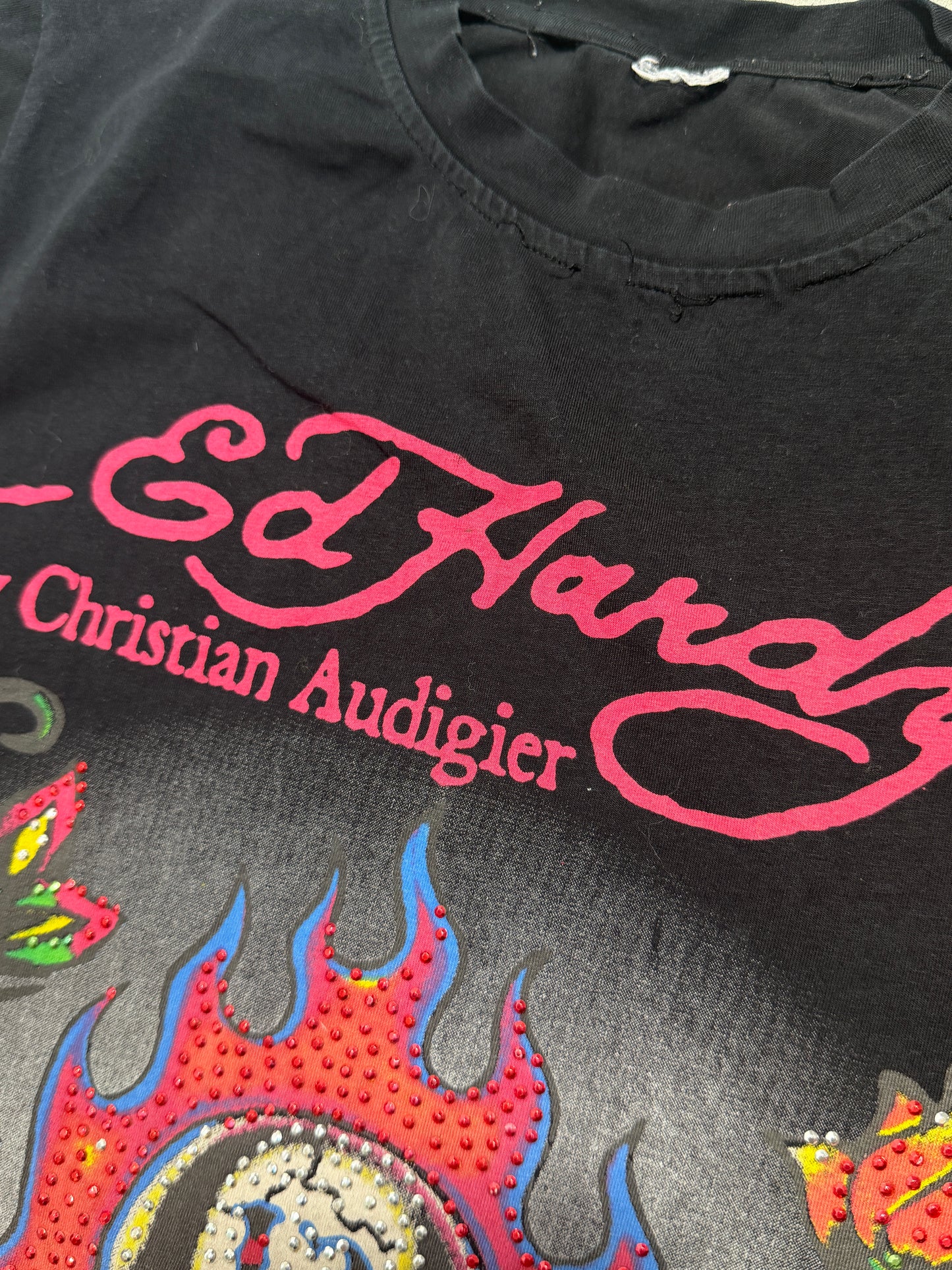 2000s Edhardy skull black T-shirt