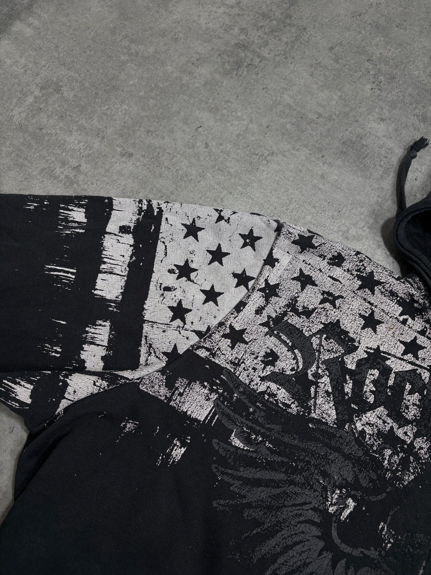2000s Rock Rebel USA zip hoodie