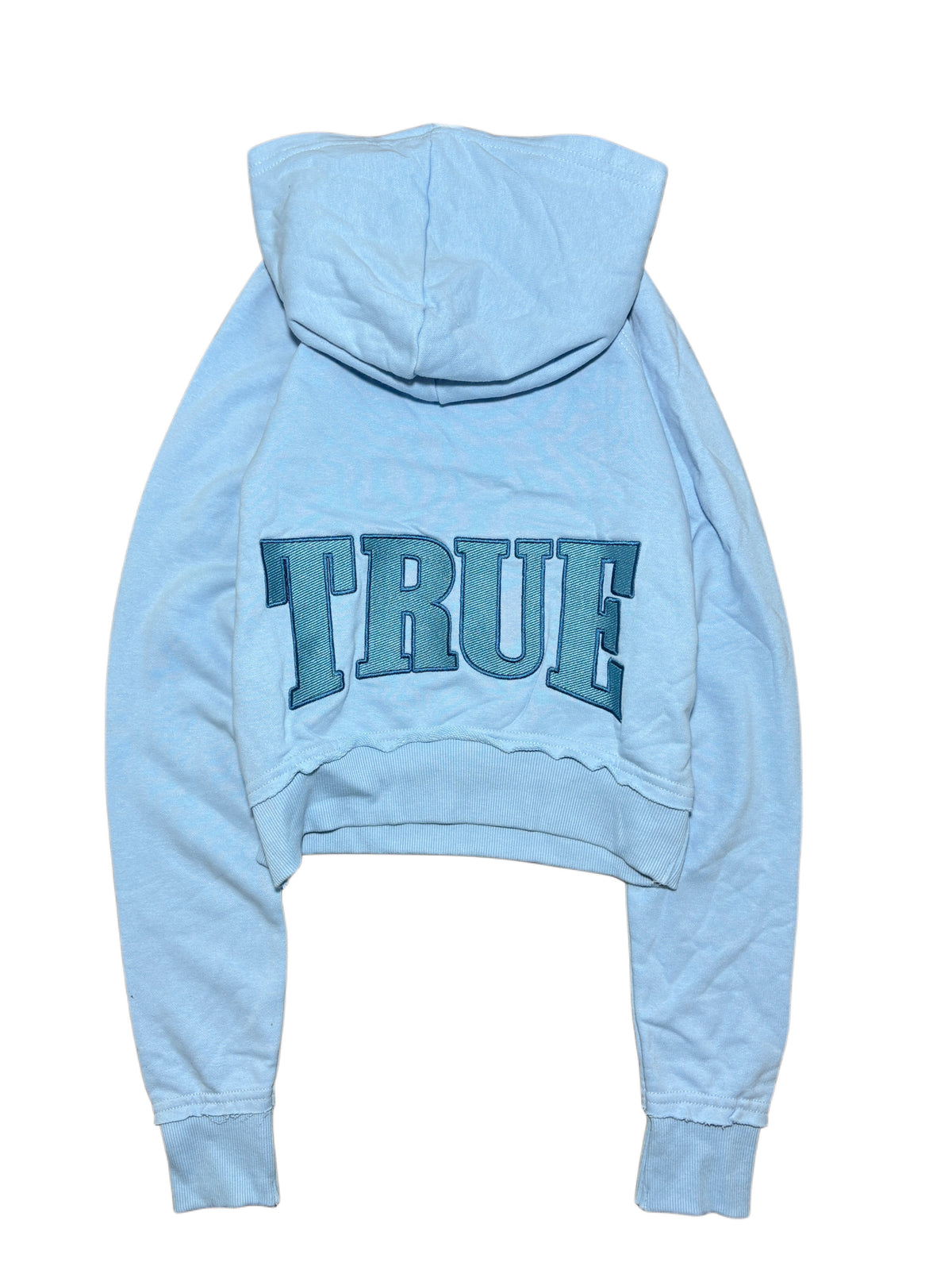 True Religion baby blue set hoodie + sweatpants