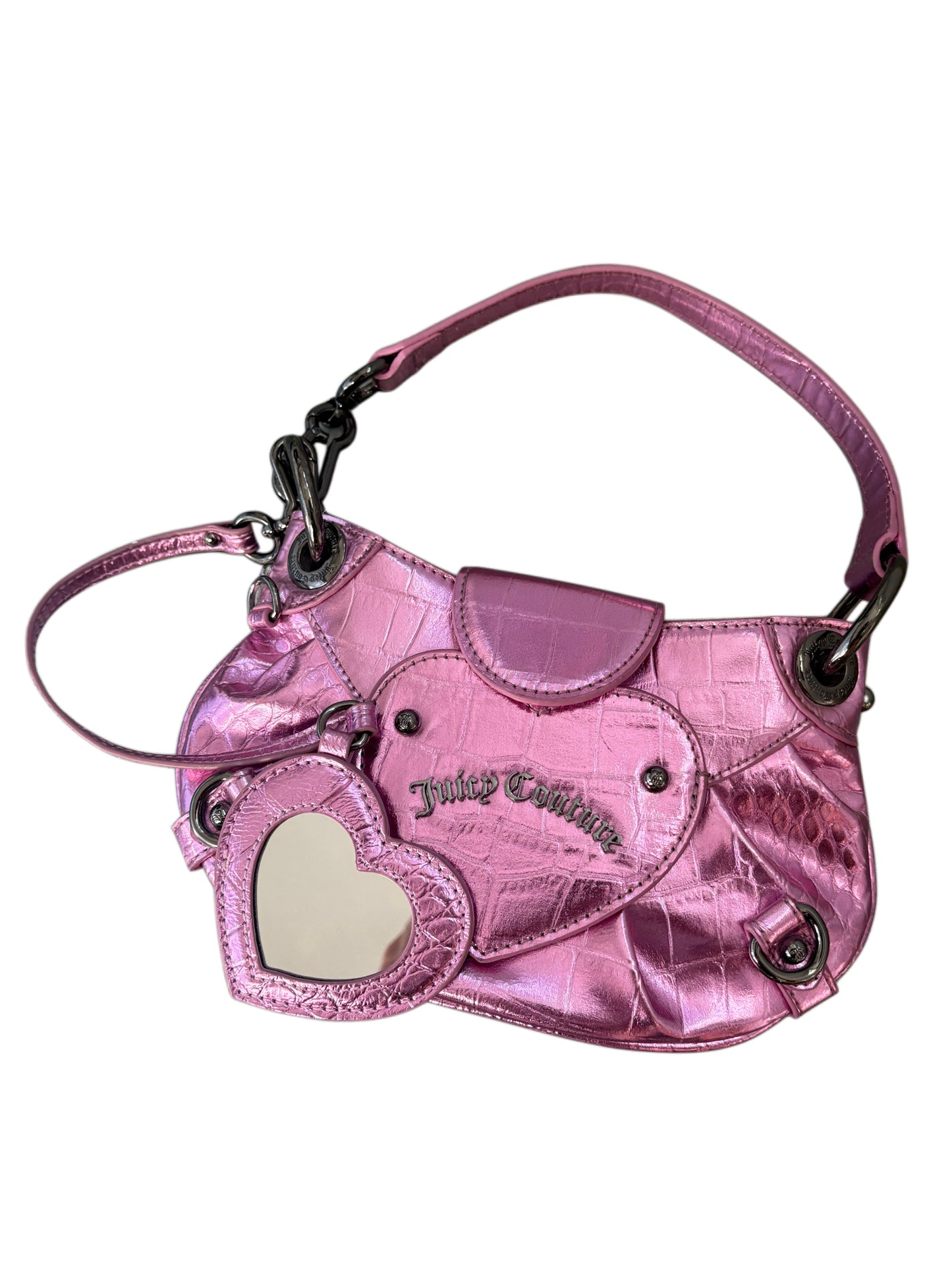 2000s Juicy Couture Pink Bag Mirror