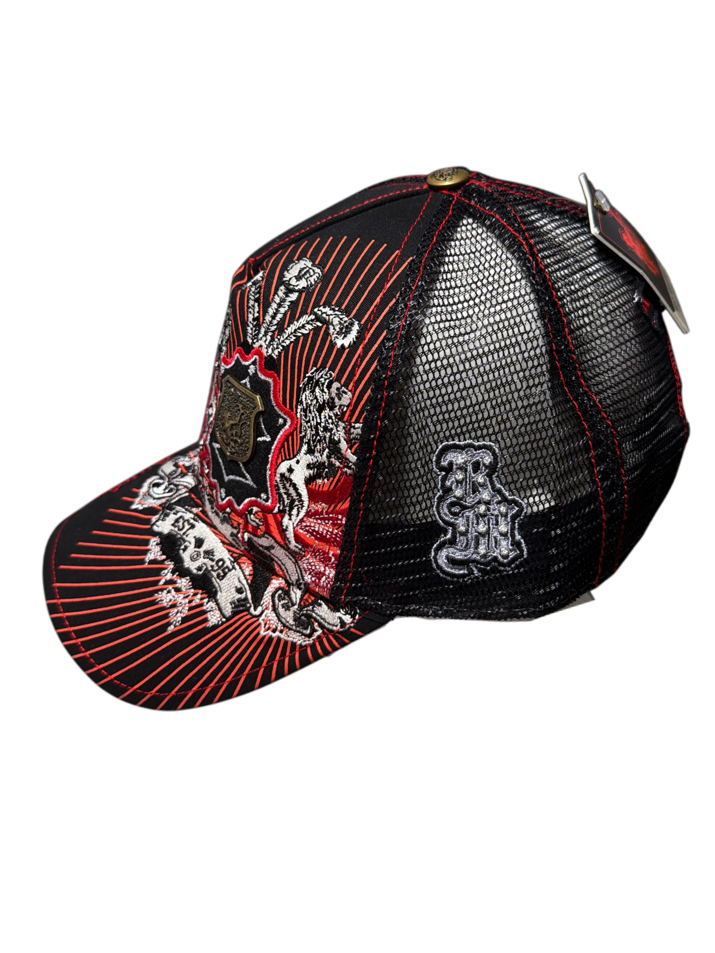 2000s Trucker Cap Red monkey black