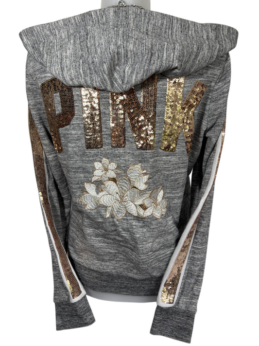 2000s Pink by Victoria Secret Y2K Zip Up Hoodie