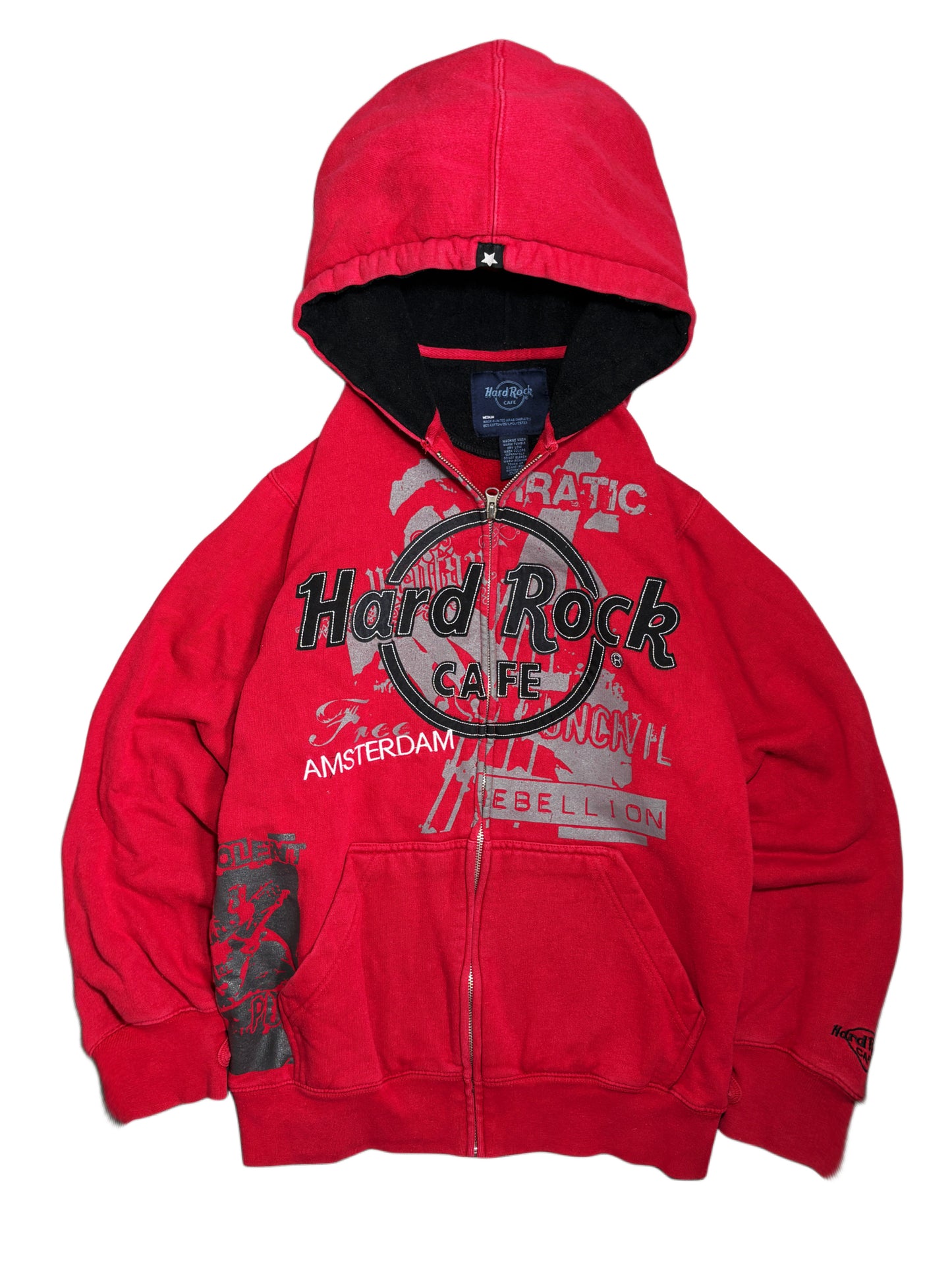 2000s Hard Rock Cafe Zip Up Hoodie