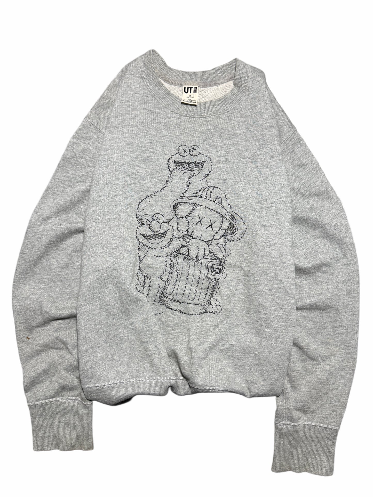 2000s Uniqlo Kaws Sesame Street Sweatshirt Crewneck