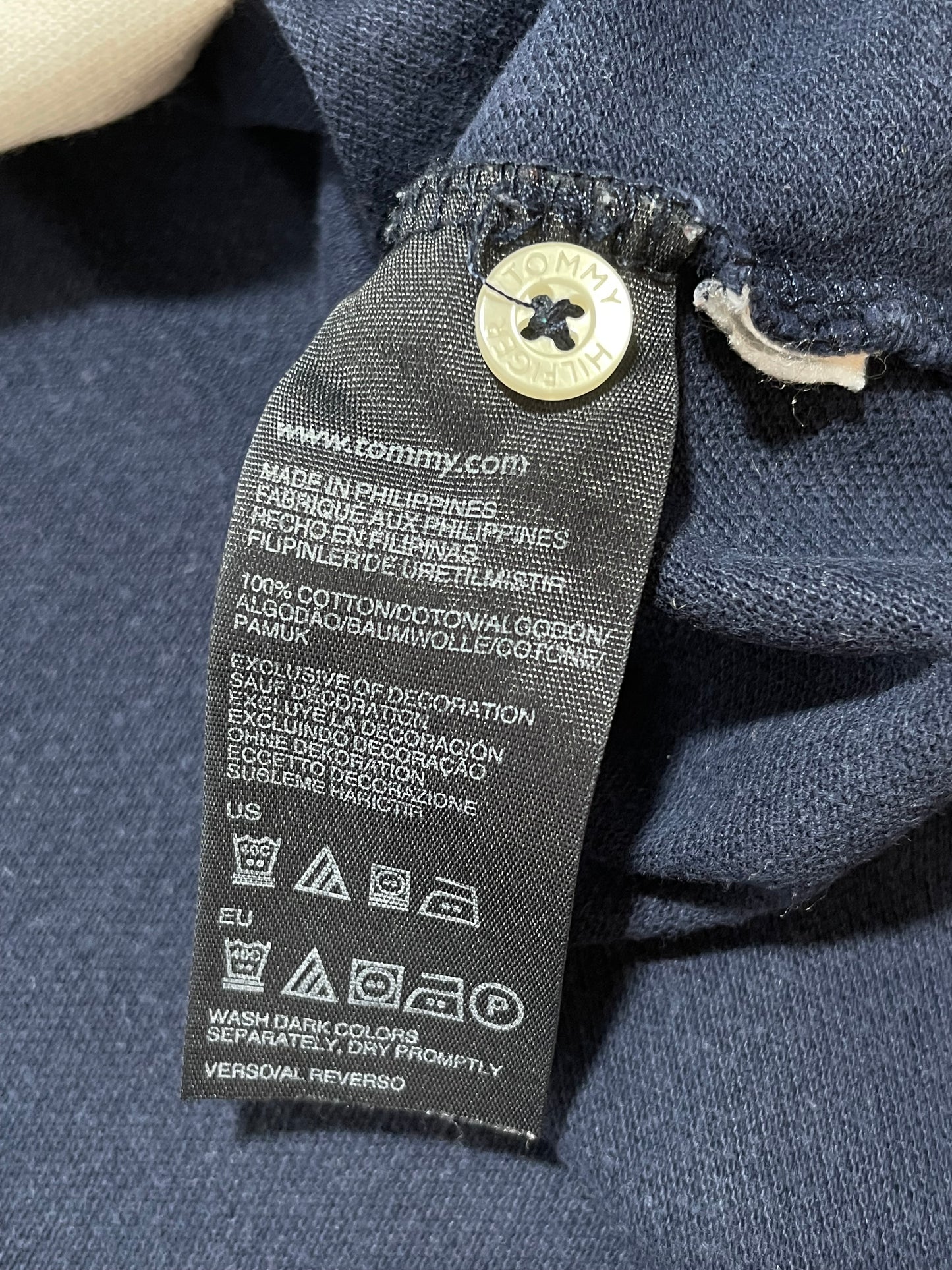 2000s Tommy Hilfiger polo tee navy