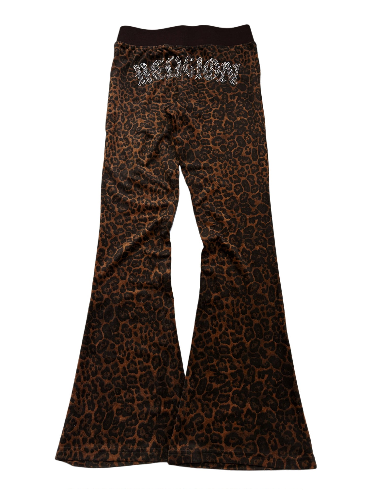 True Religion leopard flare welur pants brand new